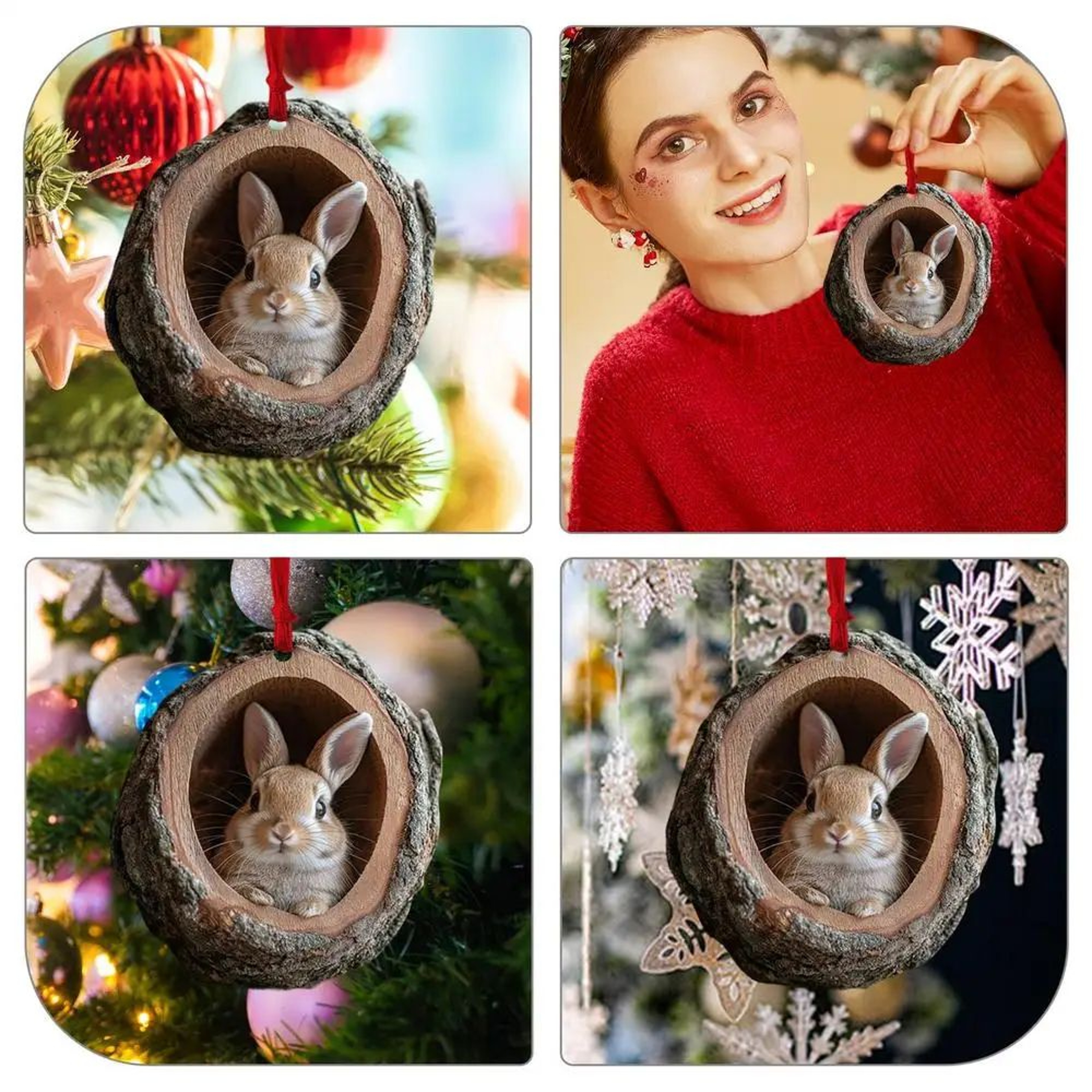 Christmas Animal Acrylic Pendant Ornaments 2