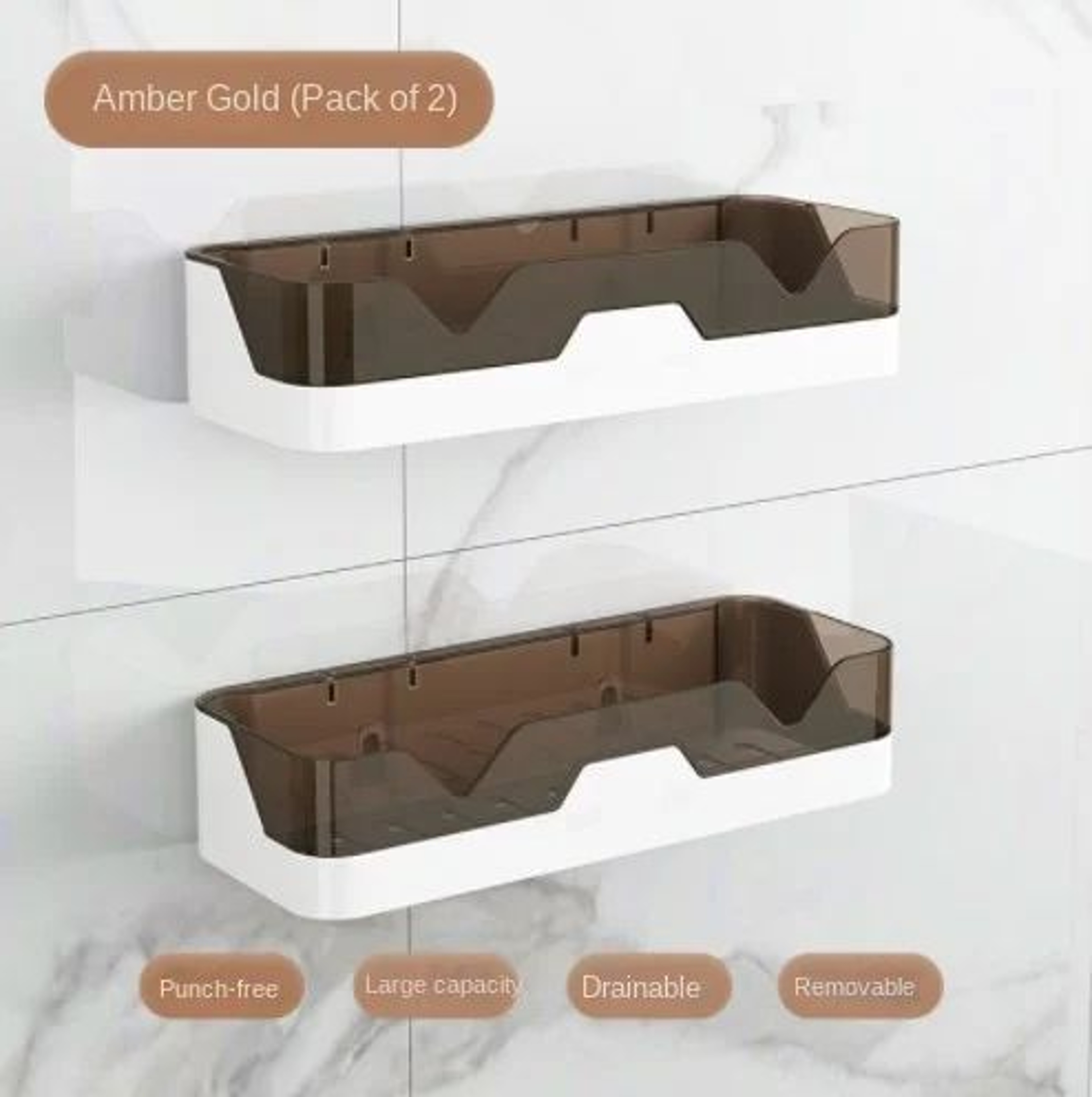 No Drill Shower Corner Shelf 12