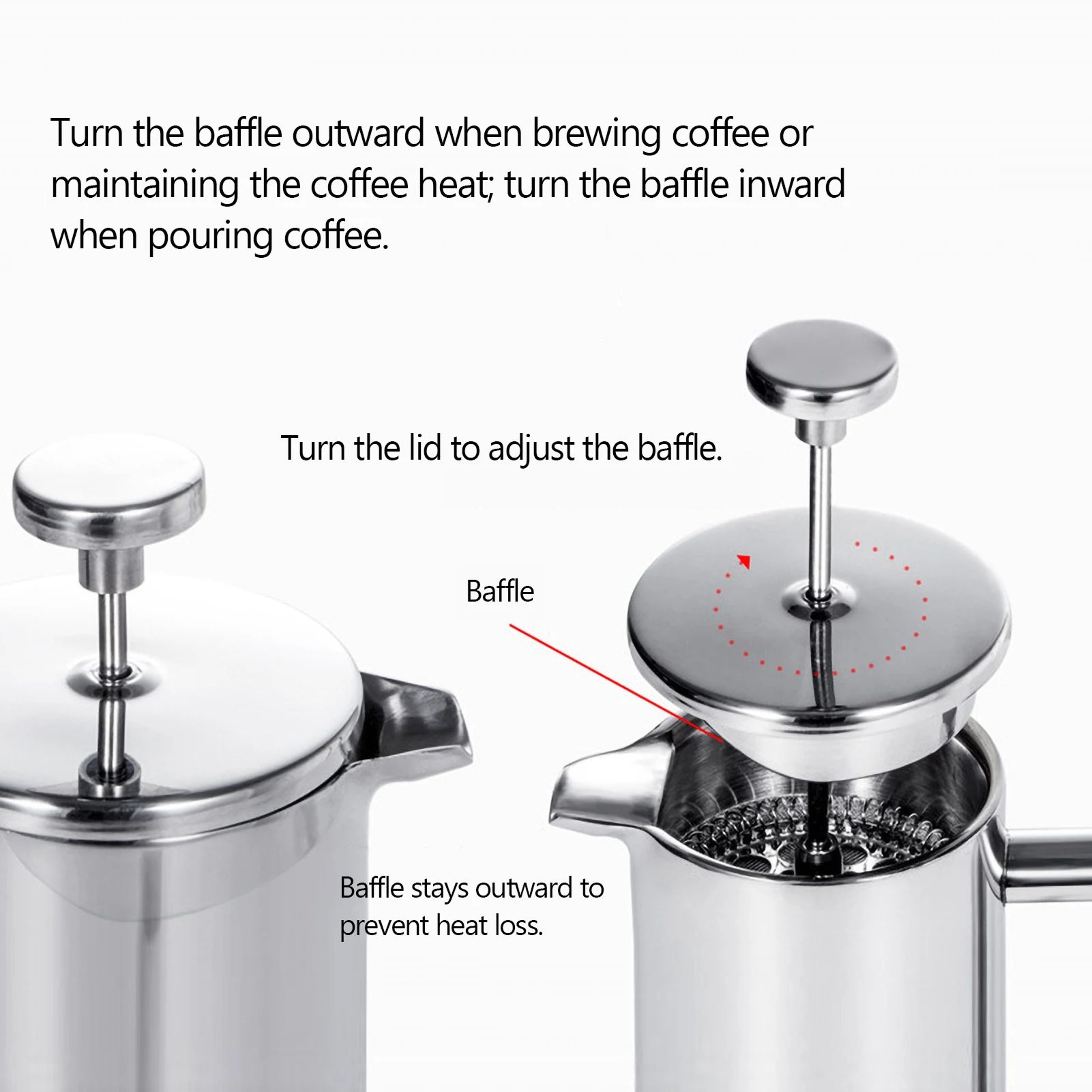 Stainless Steel French Press 5