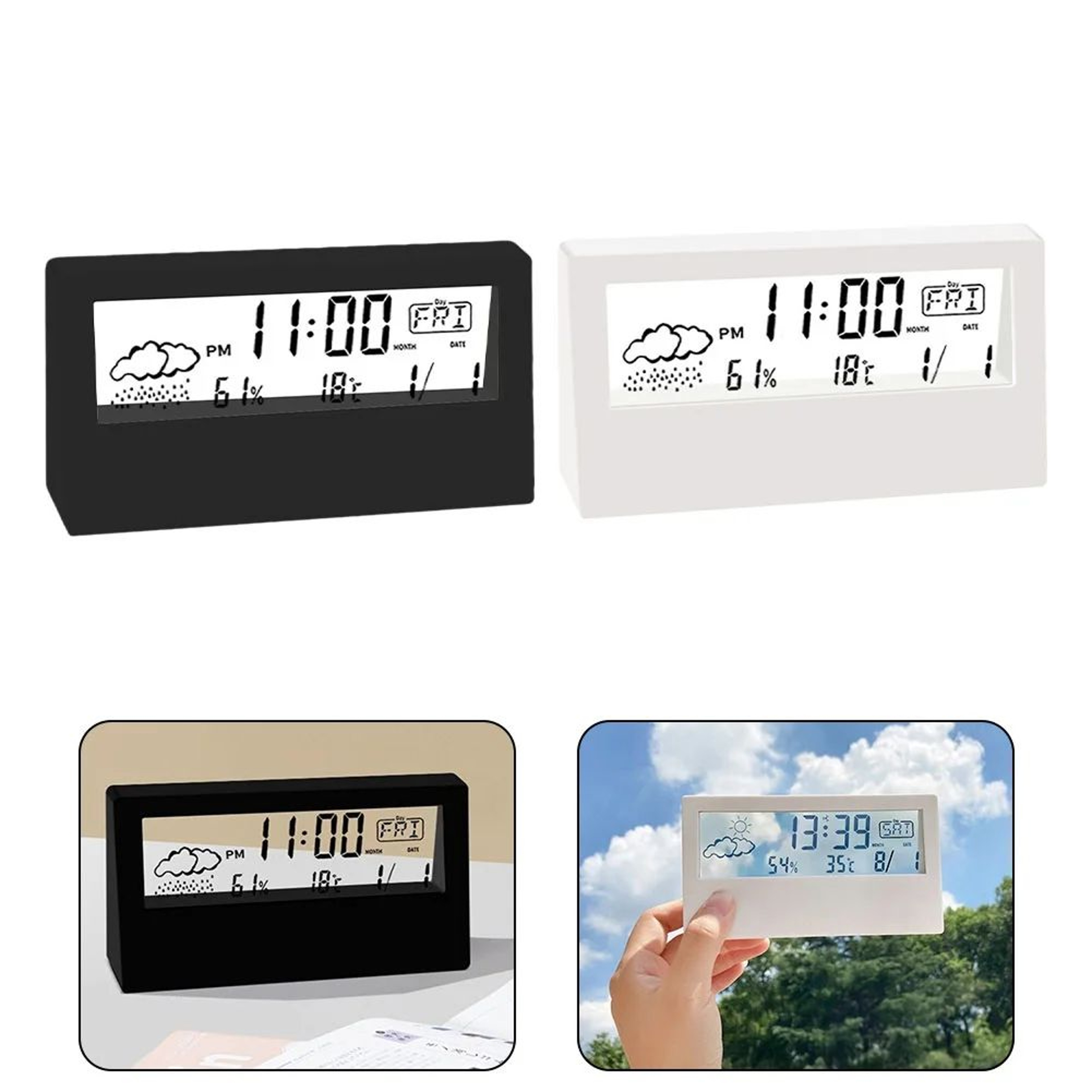 Thermo Hygrometer Alarm Clock 7