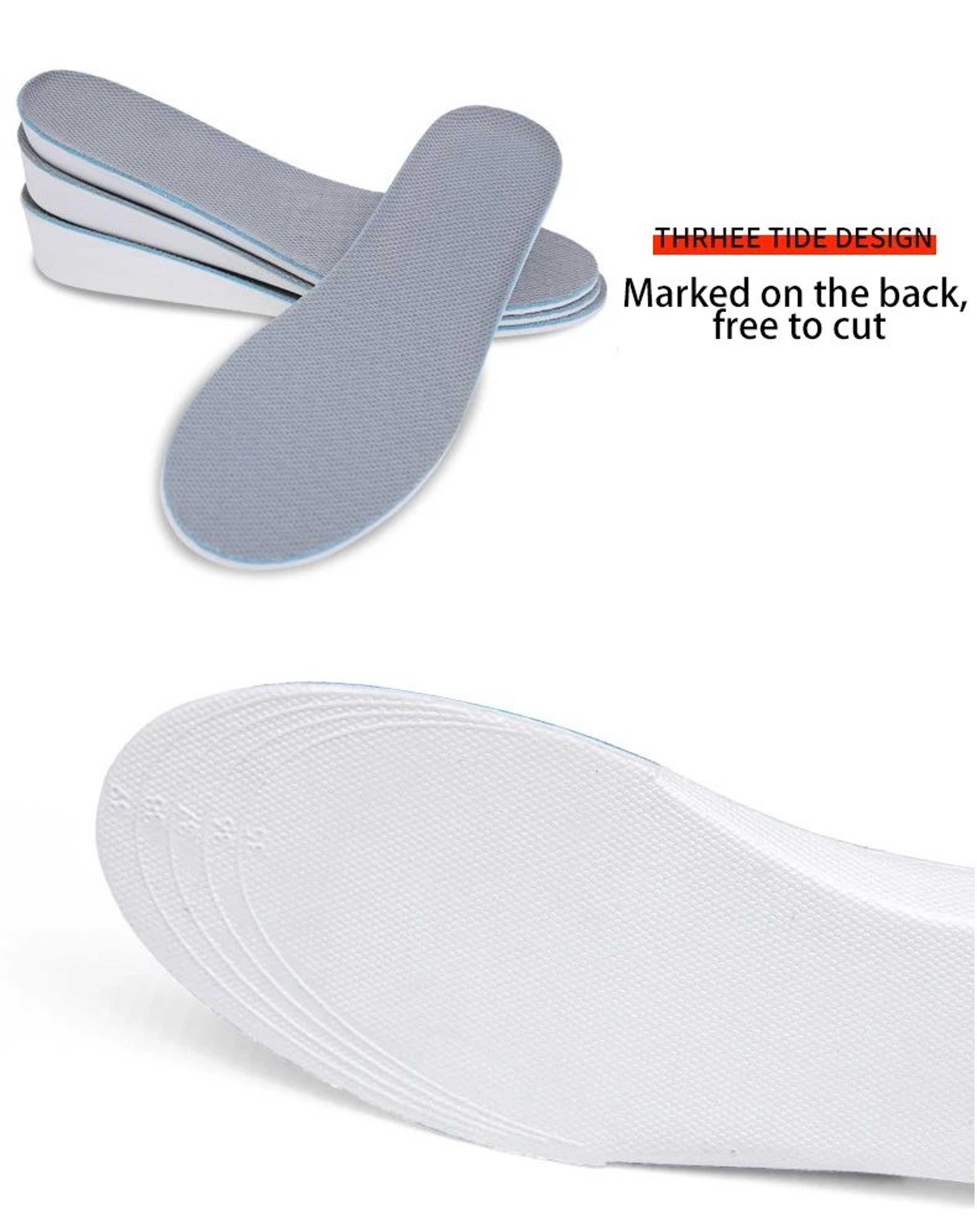 Invisible Height Increase Arch Support Insoles 13