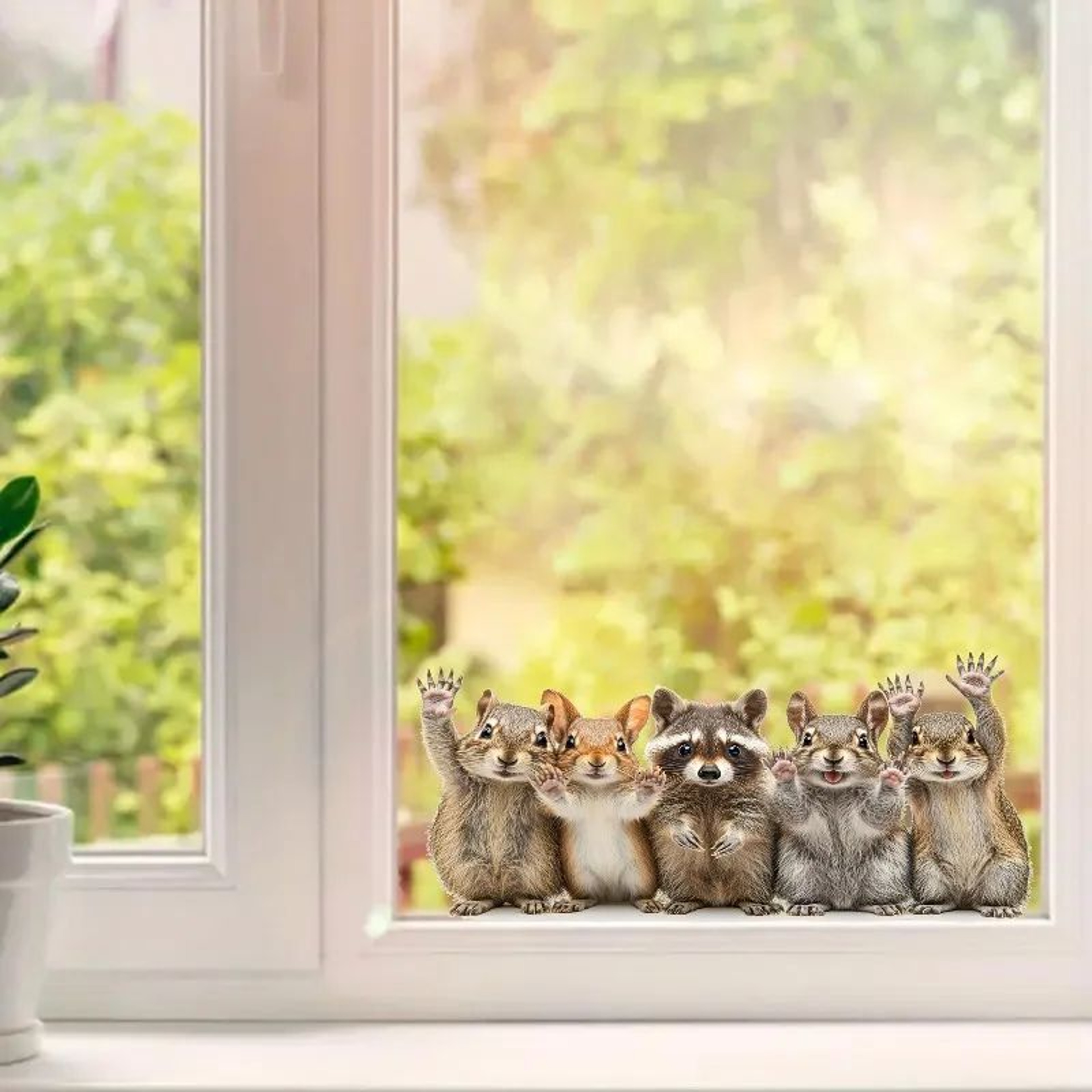 Cute Forest Animal Window Stickers 3