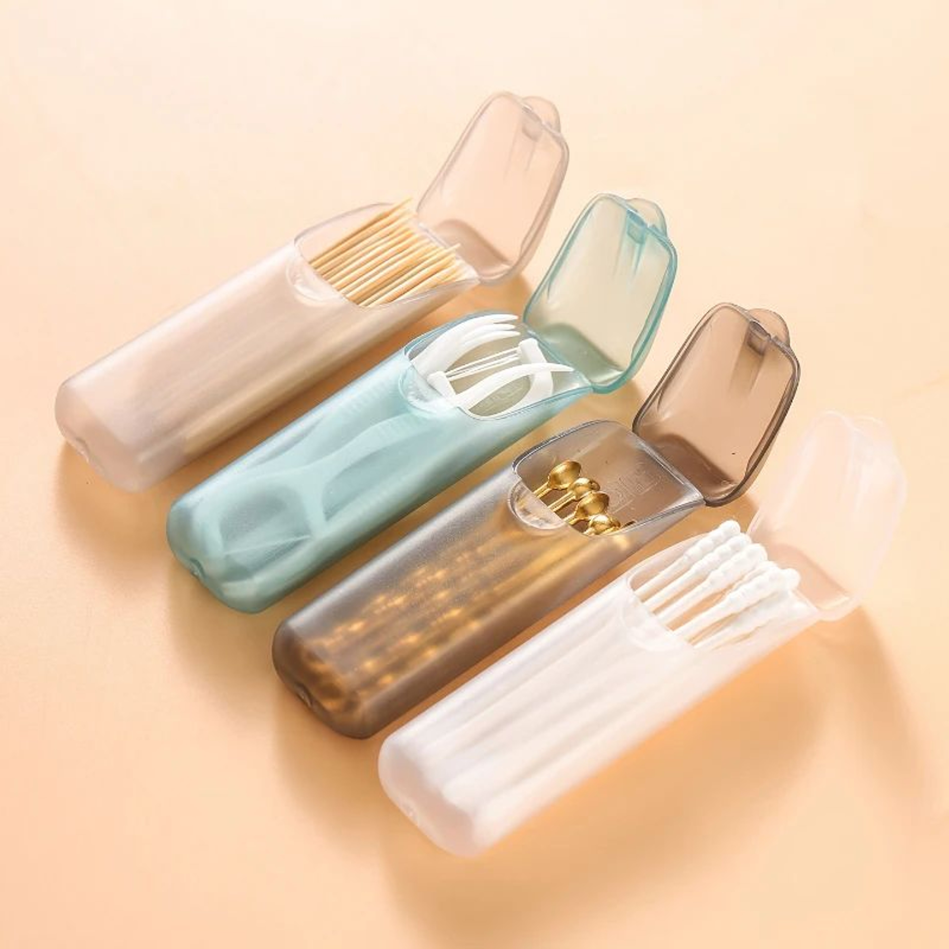 5pcs Mini Toothpick Storage Box With Lid 0