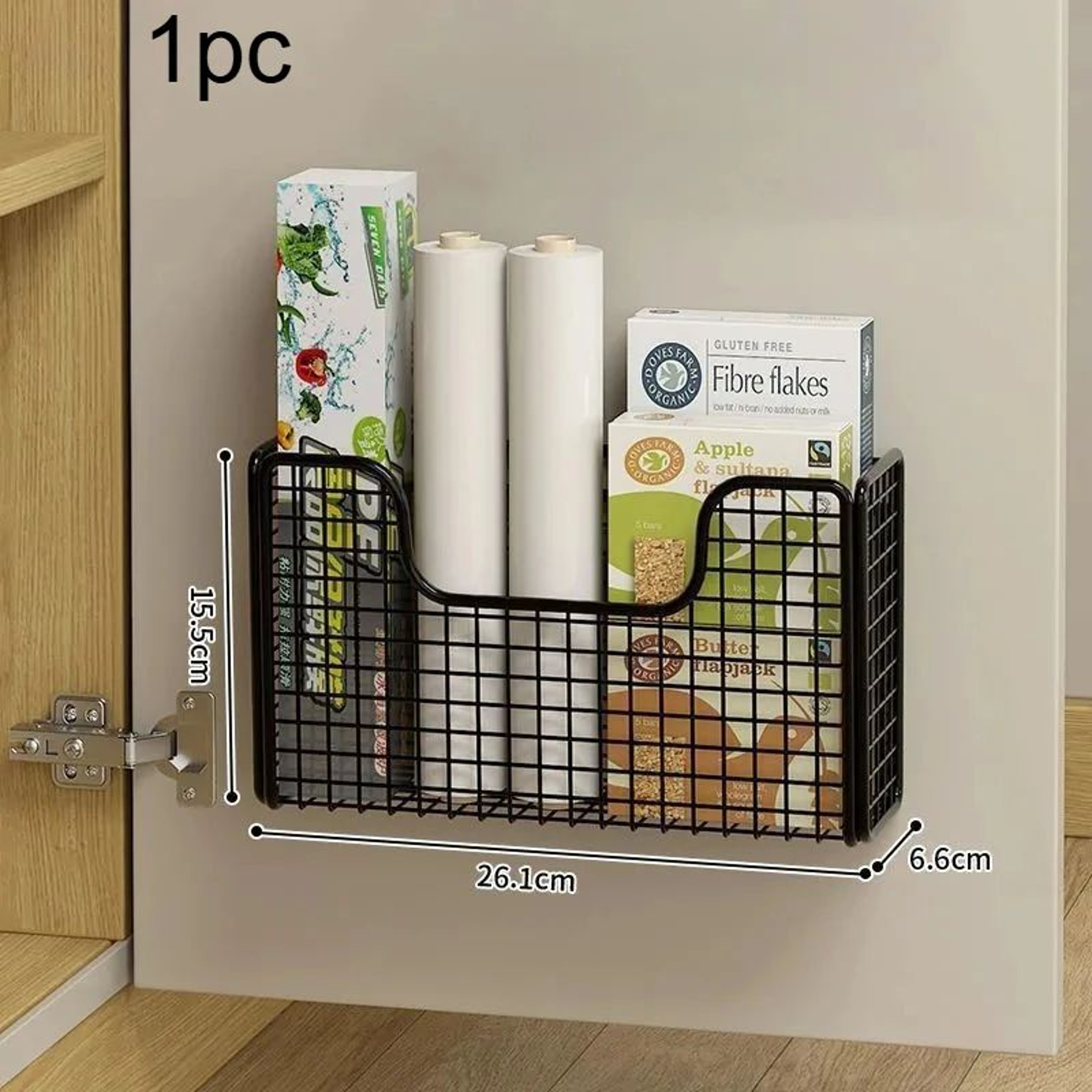 Punch Free Cabinet Door Storage Rack 7