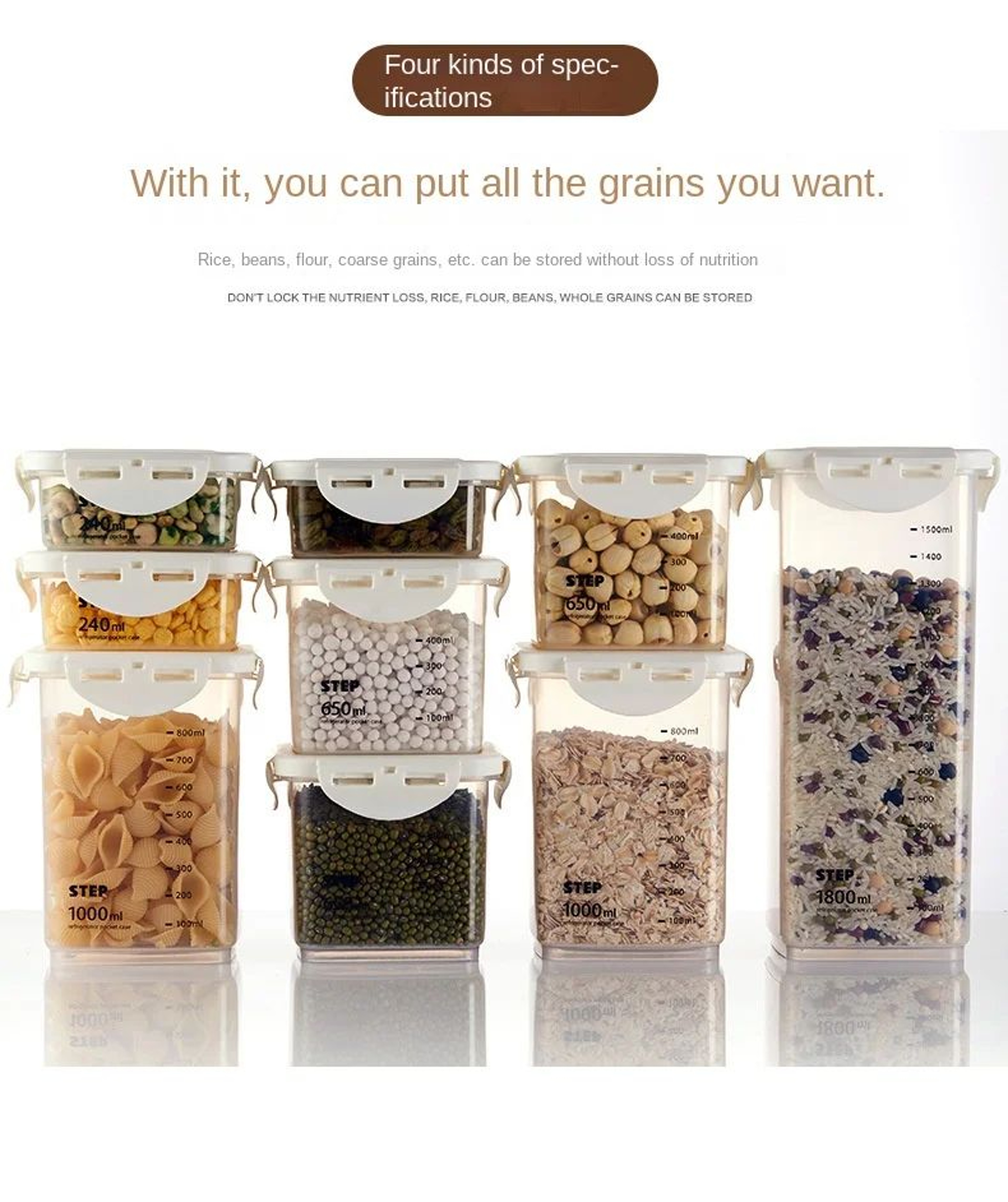 Large Capacity Sealed Food Storage Container 7