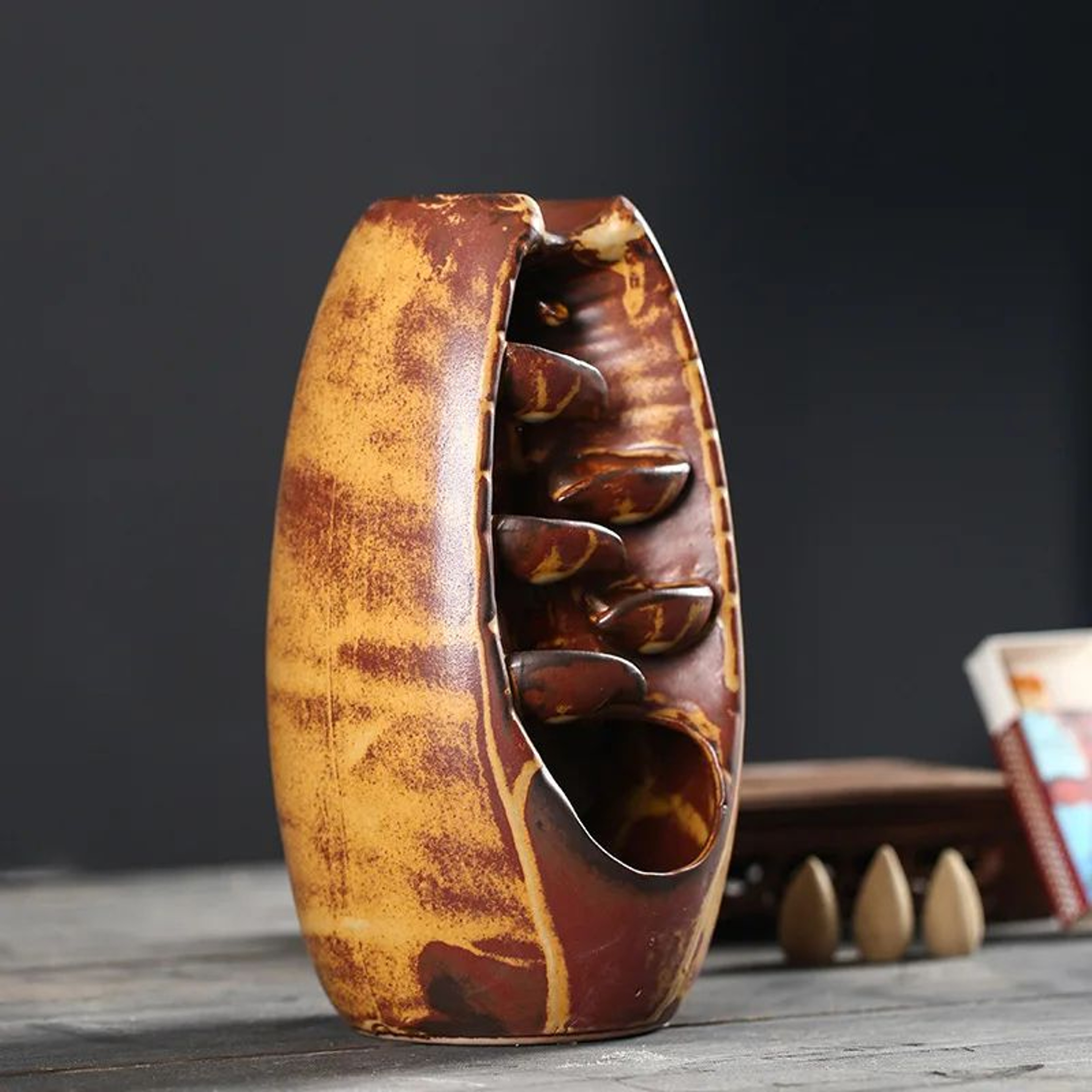 Ceramic Waterfall Incense Burner Set 3
