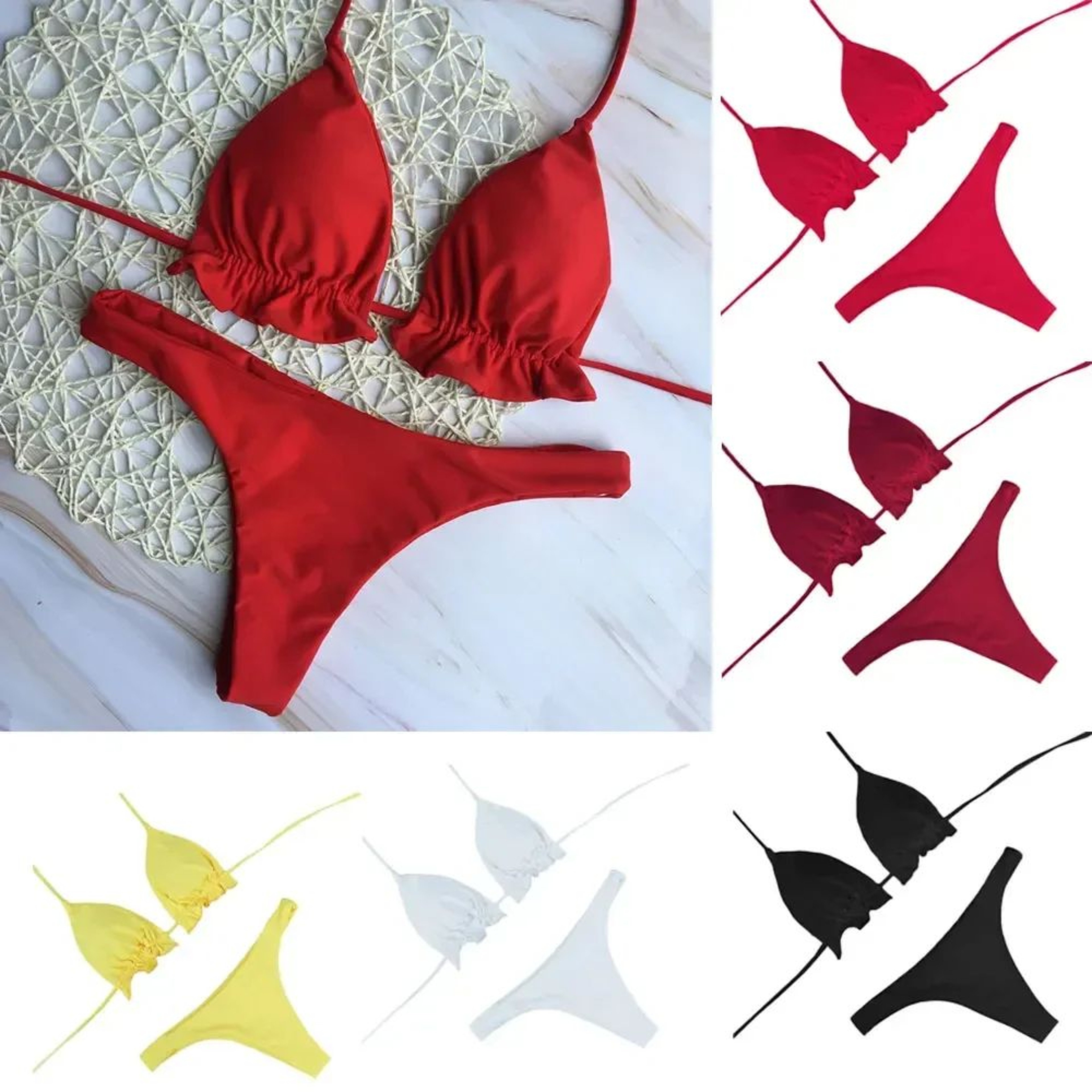 Sexy Brazilian PushUp Bikini Set Women 2Piece Bandage Swimwear 7
