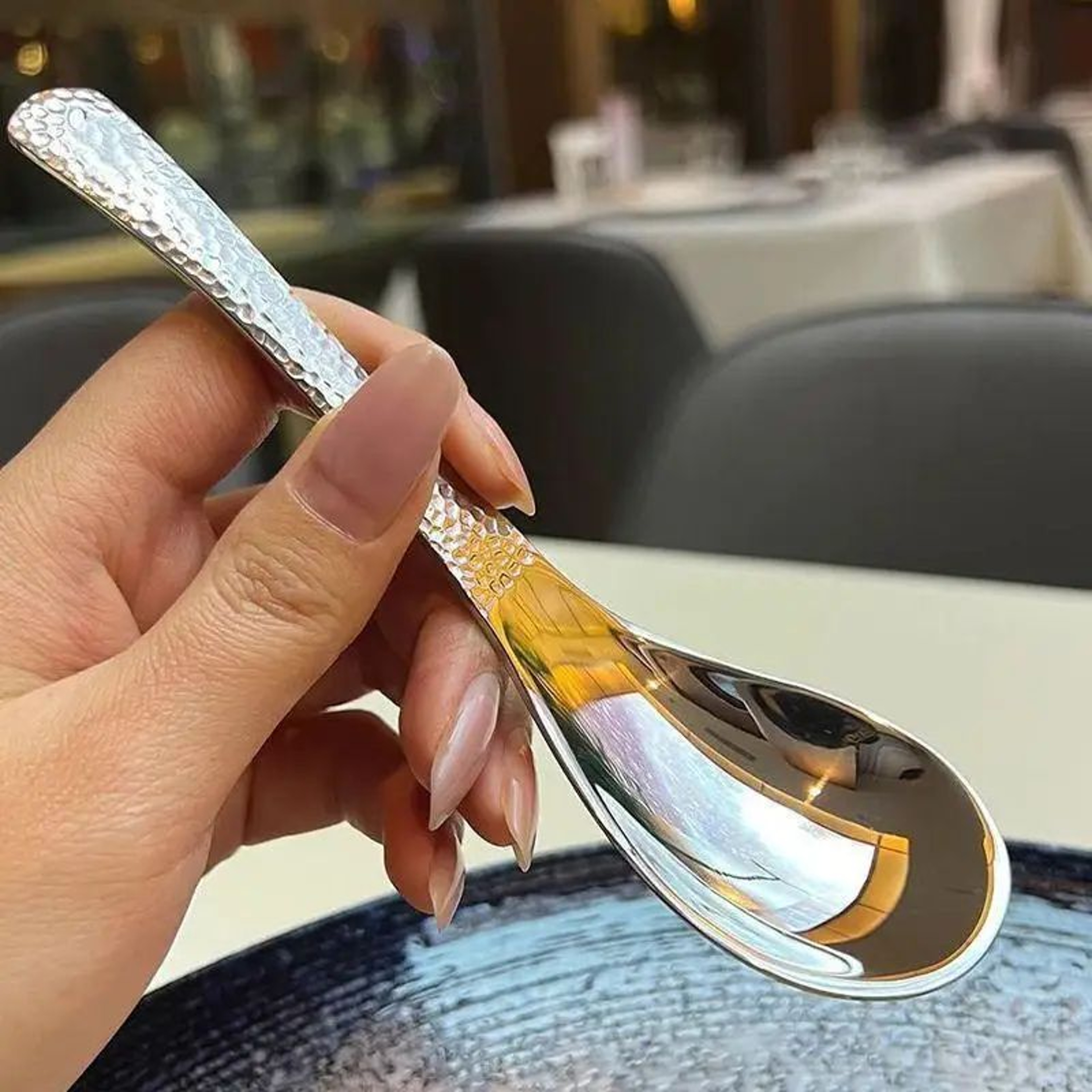 Retro Stainless Steel Rice Scoop Spoon 8