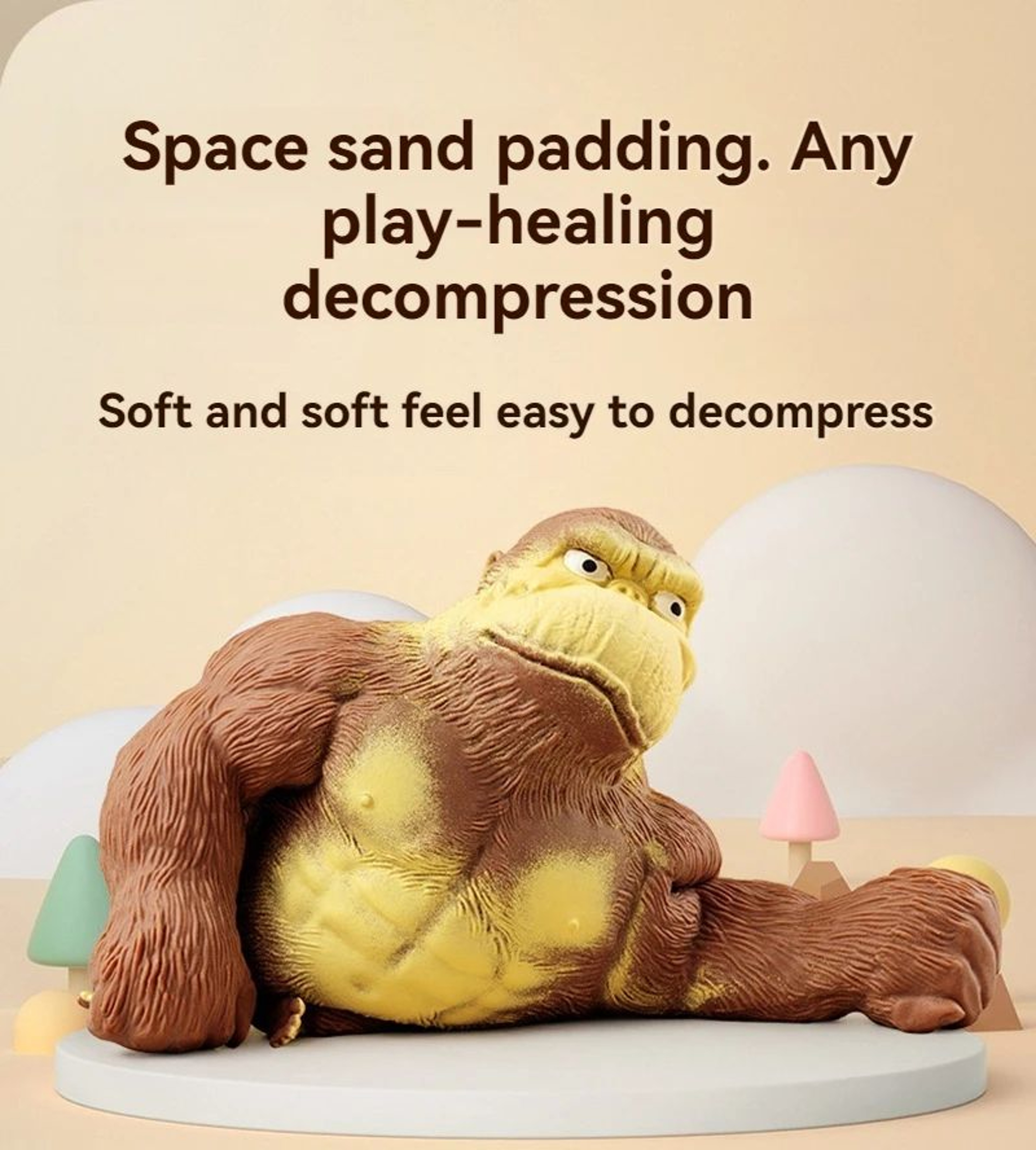 Funny AntiStress Gorilla Decompression Toy For Kids And Adults 6