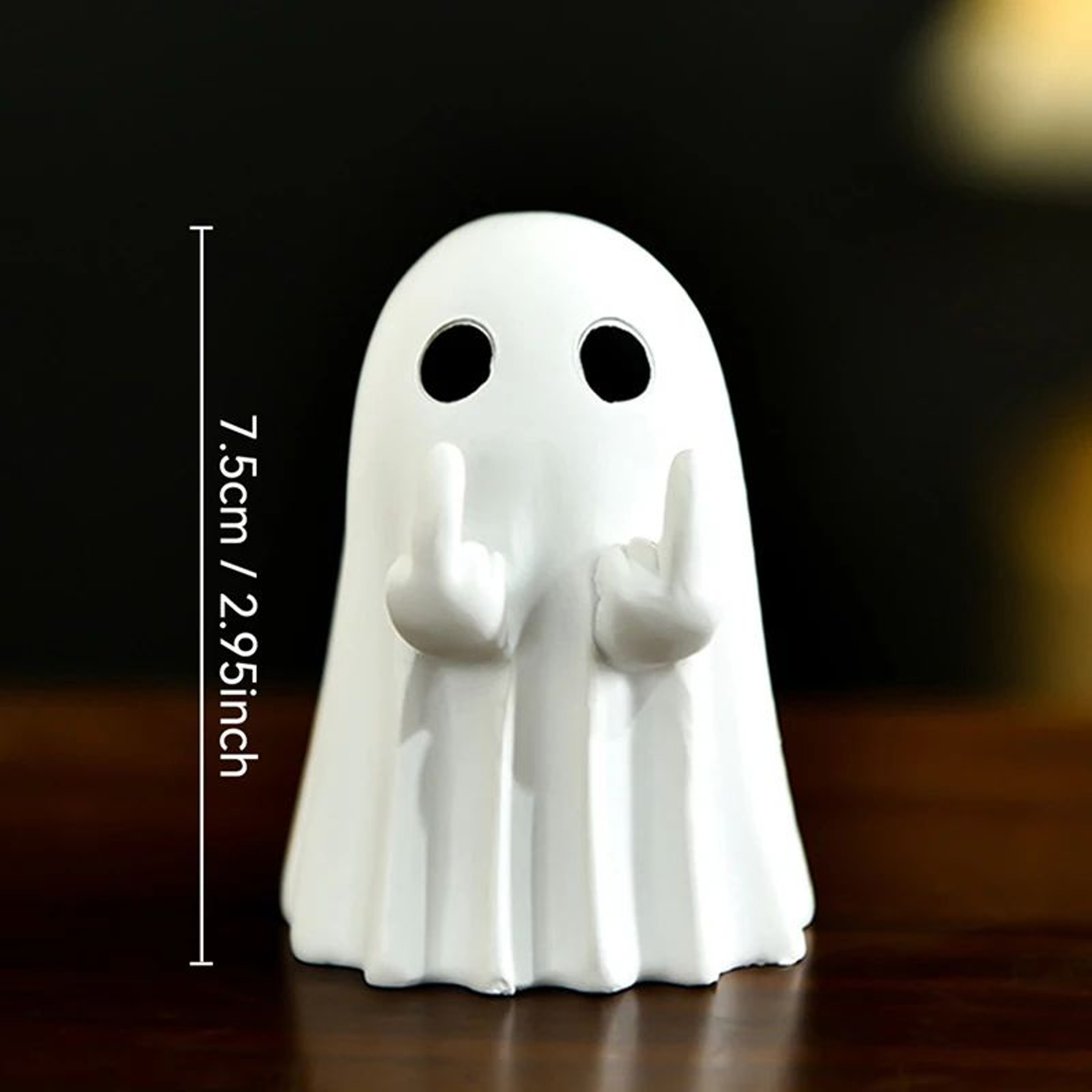 Cute White Ghost Festival Decoration Figurine 2