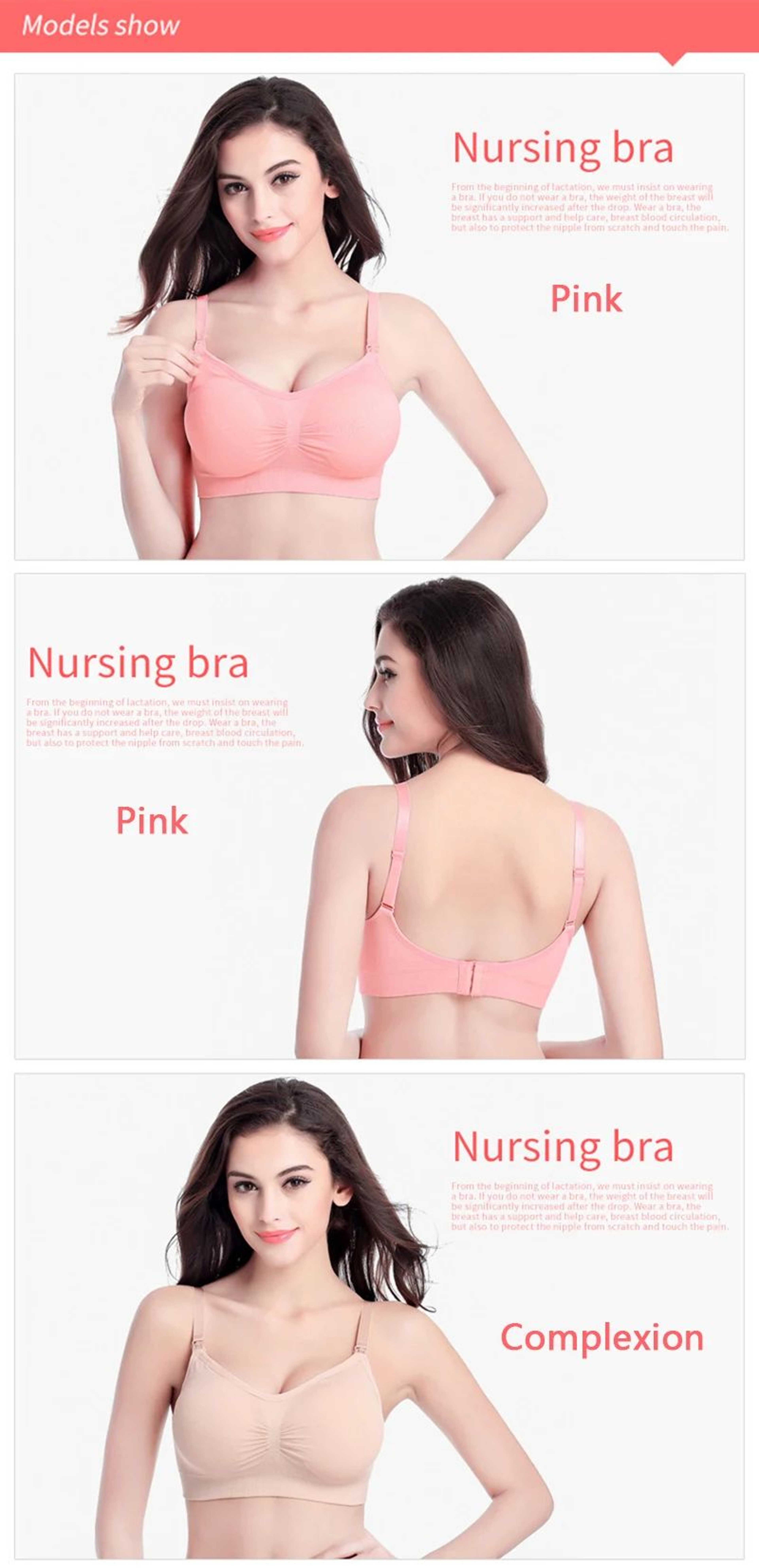 Wireless Maternity Nursing Bra For Breastfeeding 10
