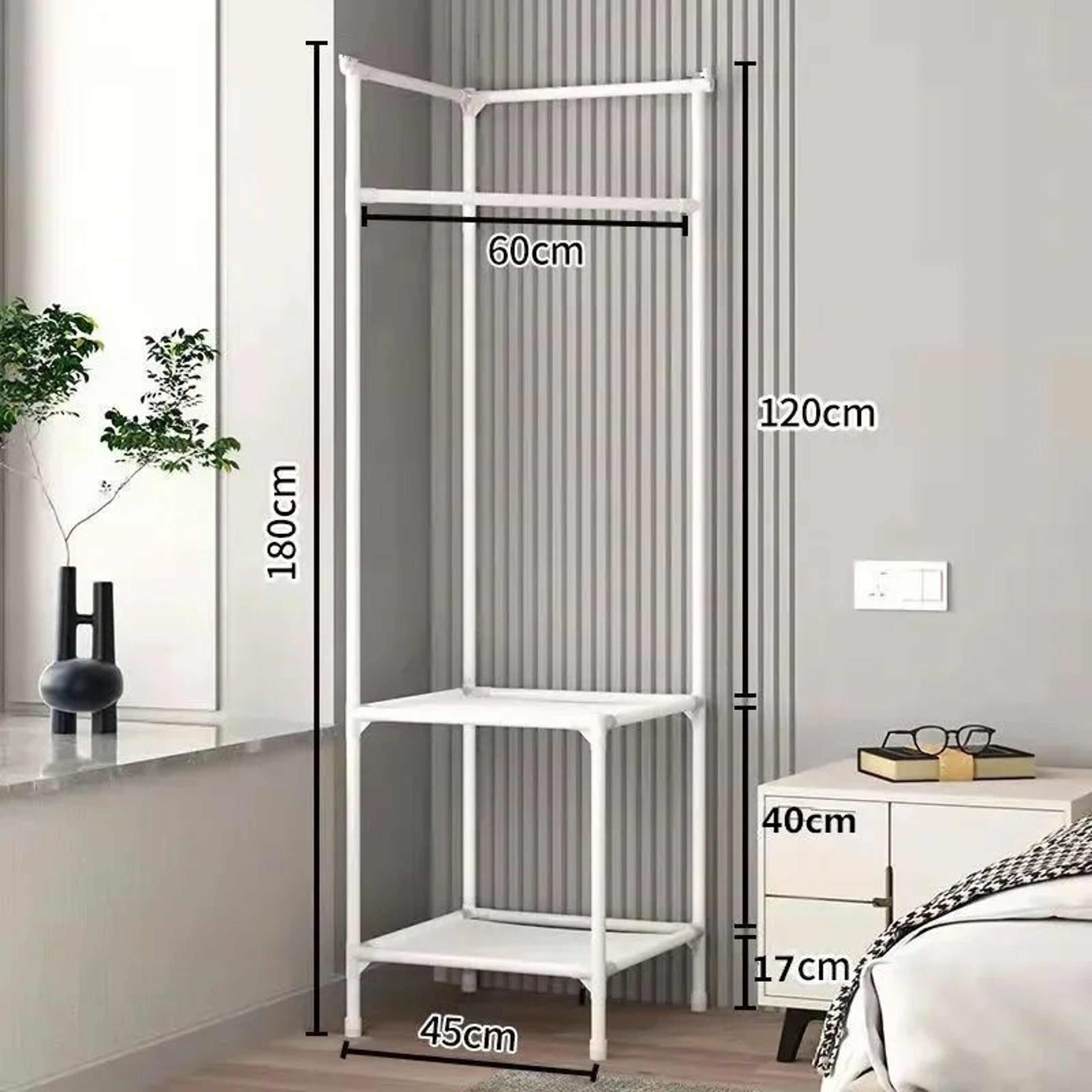 MultiLayer Corner Coat And Hat Rack 8