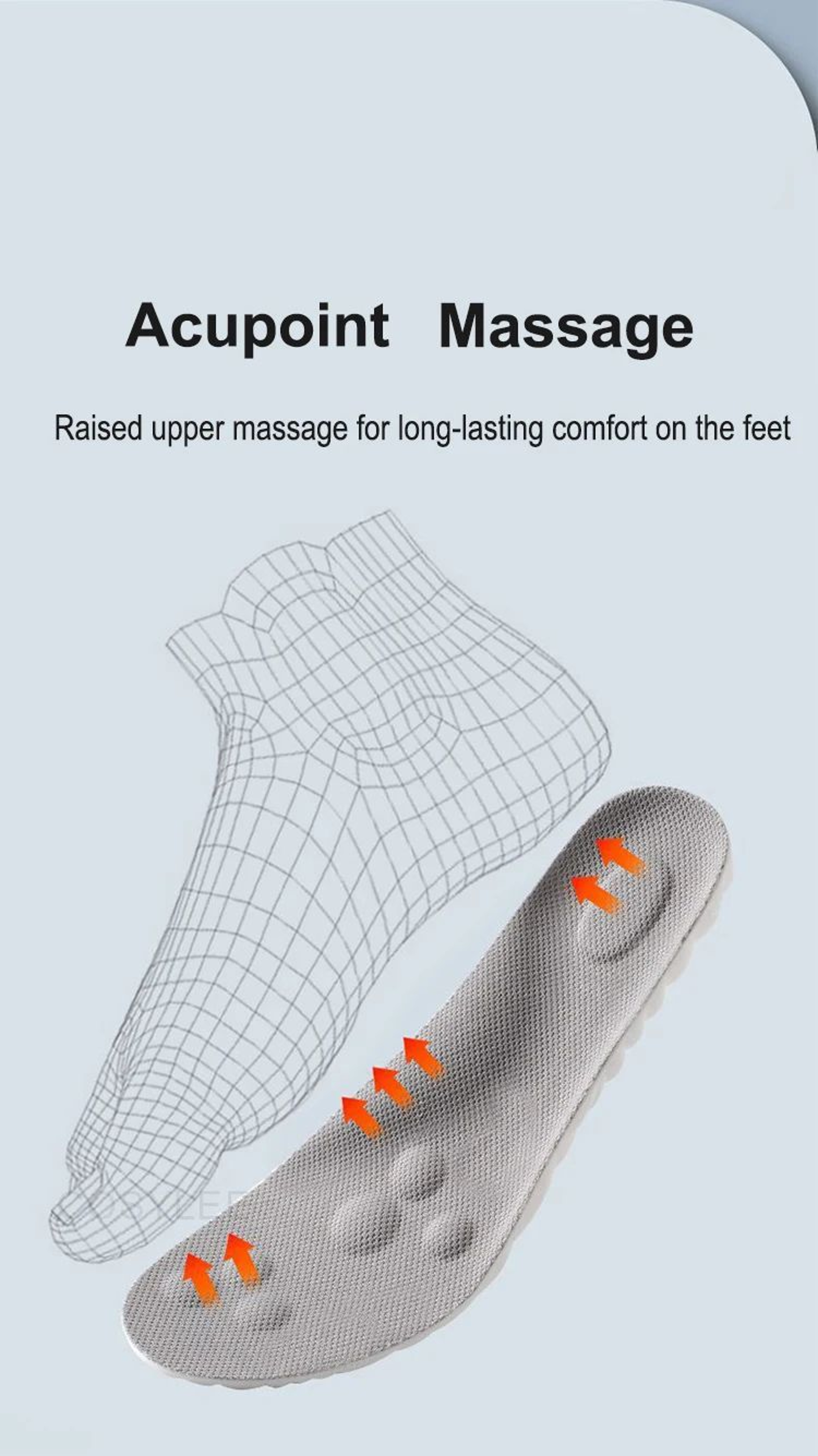 High Elasticity Latex Sport Insoles With Arch Support Cushion 8