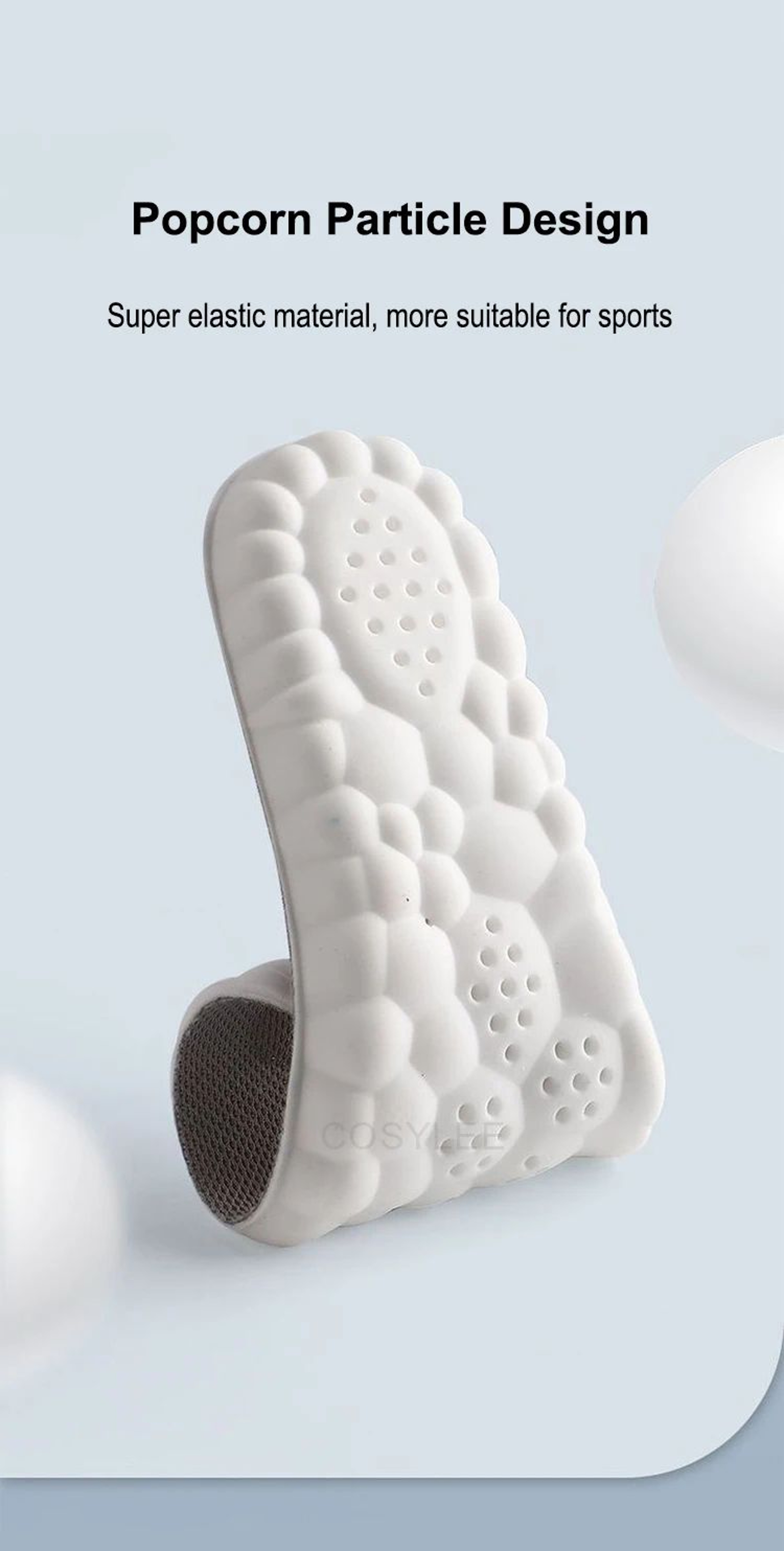 High Elasticity Latex Sport Insoles With Arch Support Cushion 9