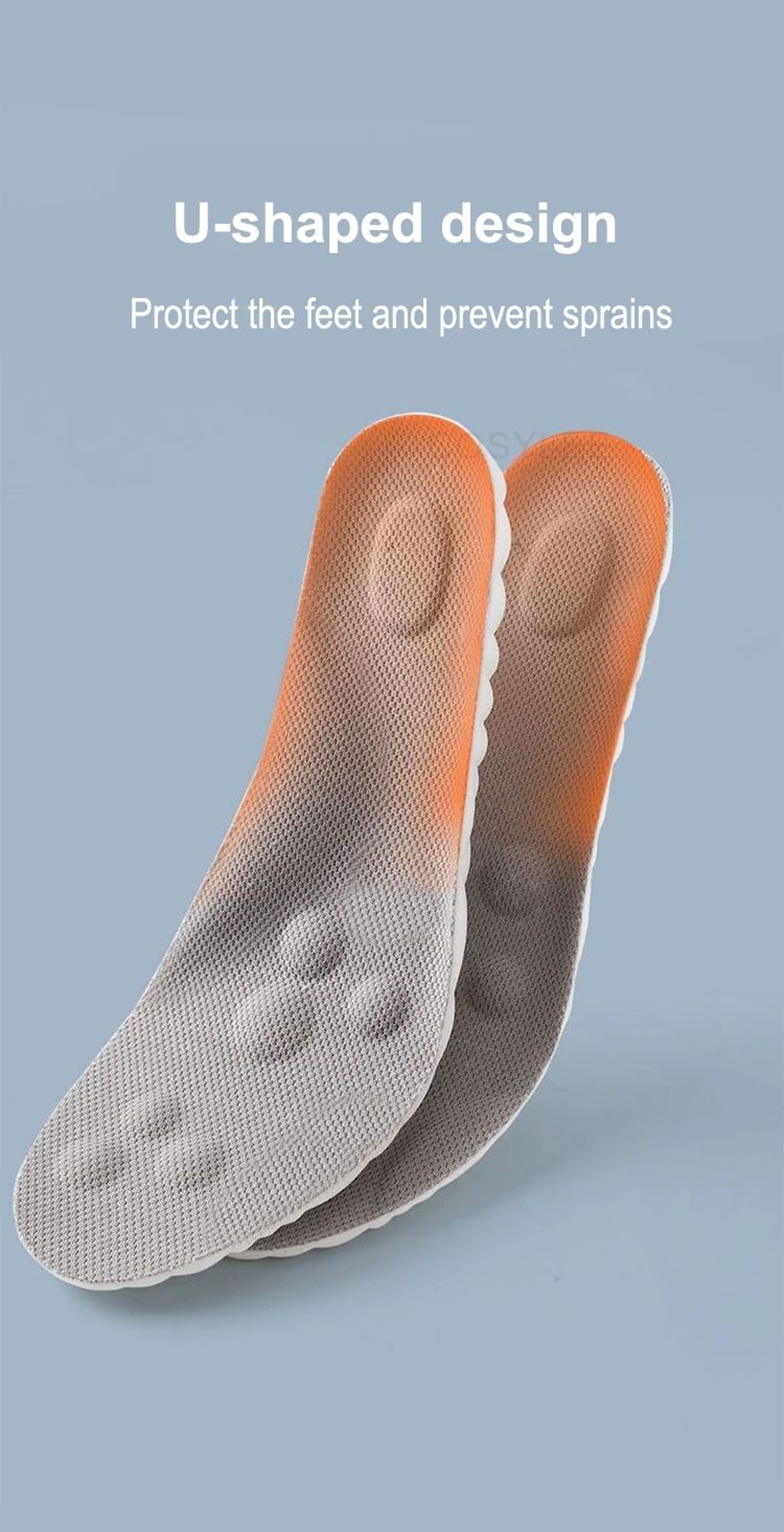 High Elasticity Latex Sport Insoles With Arch Support Cushion 10