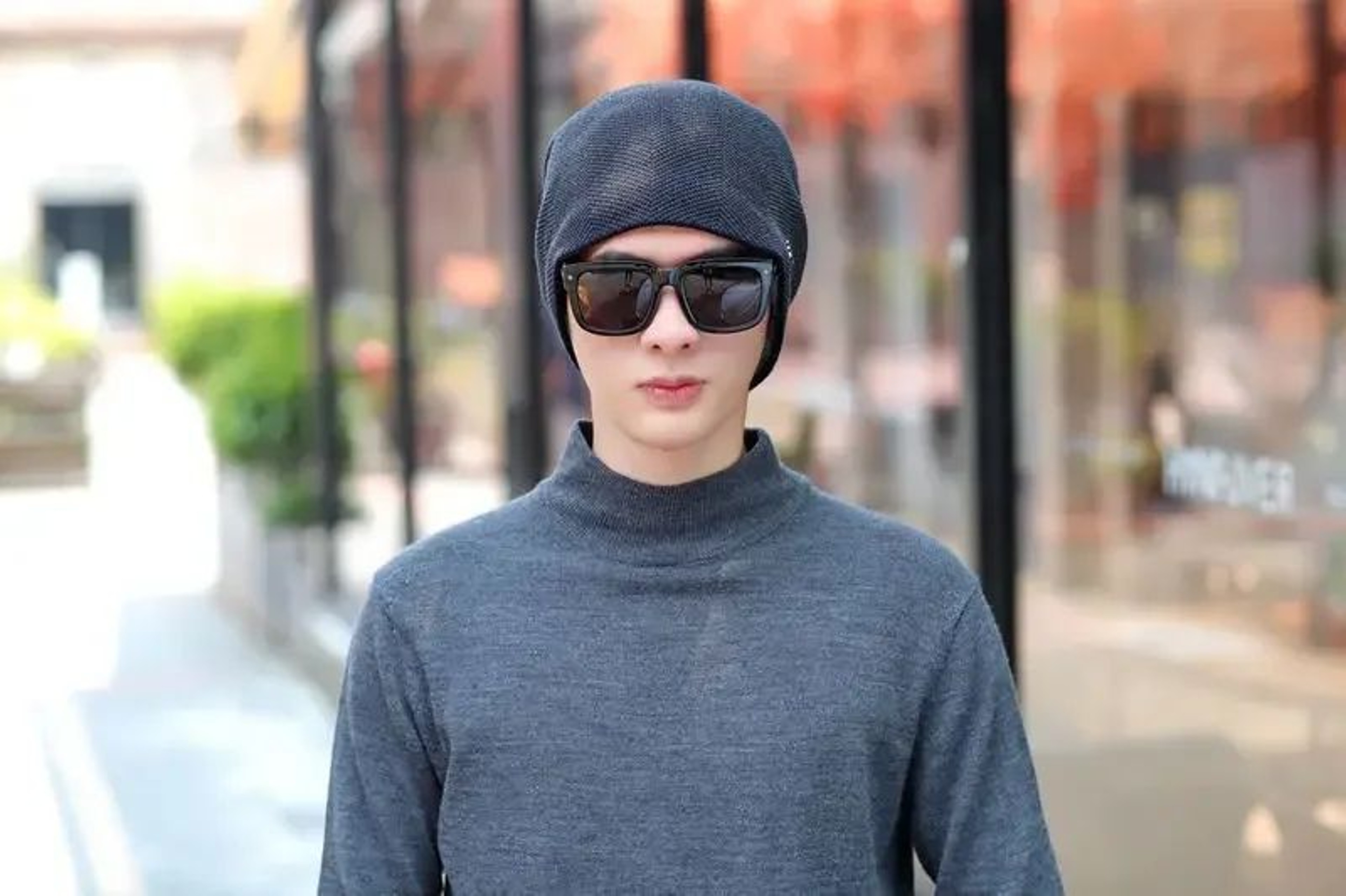 Unisex Thick Knitted Winter Beanie Hat 9