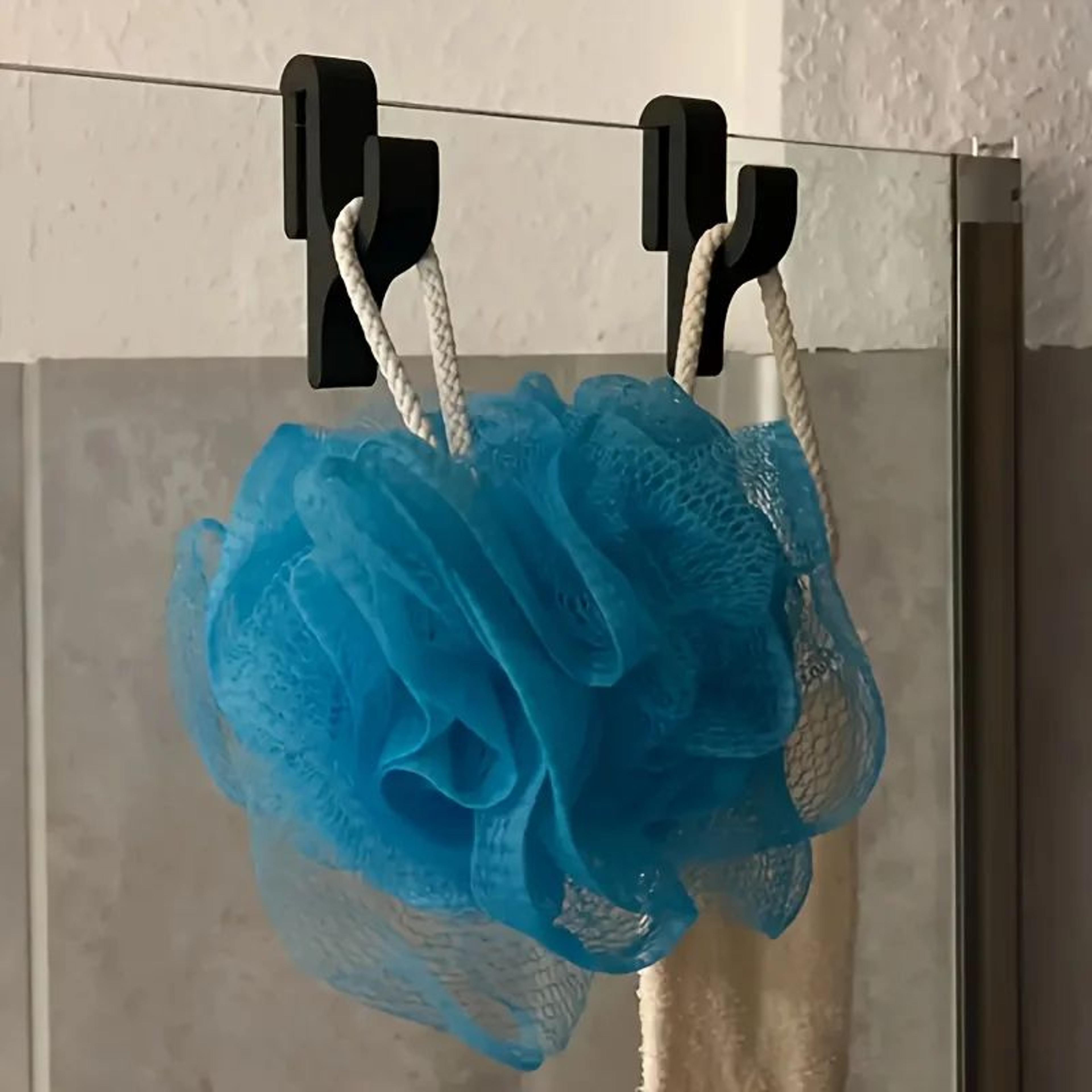 3D Shower Door Towel And Clothes Hook 1