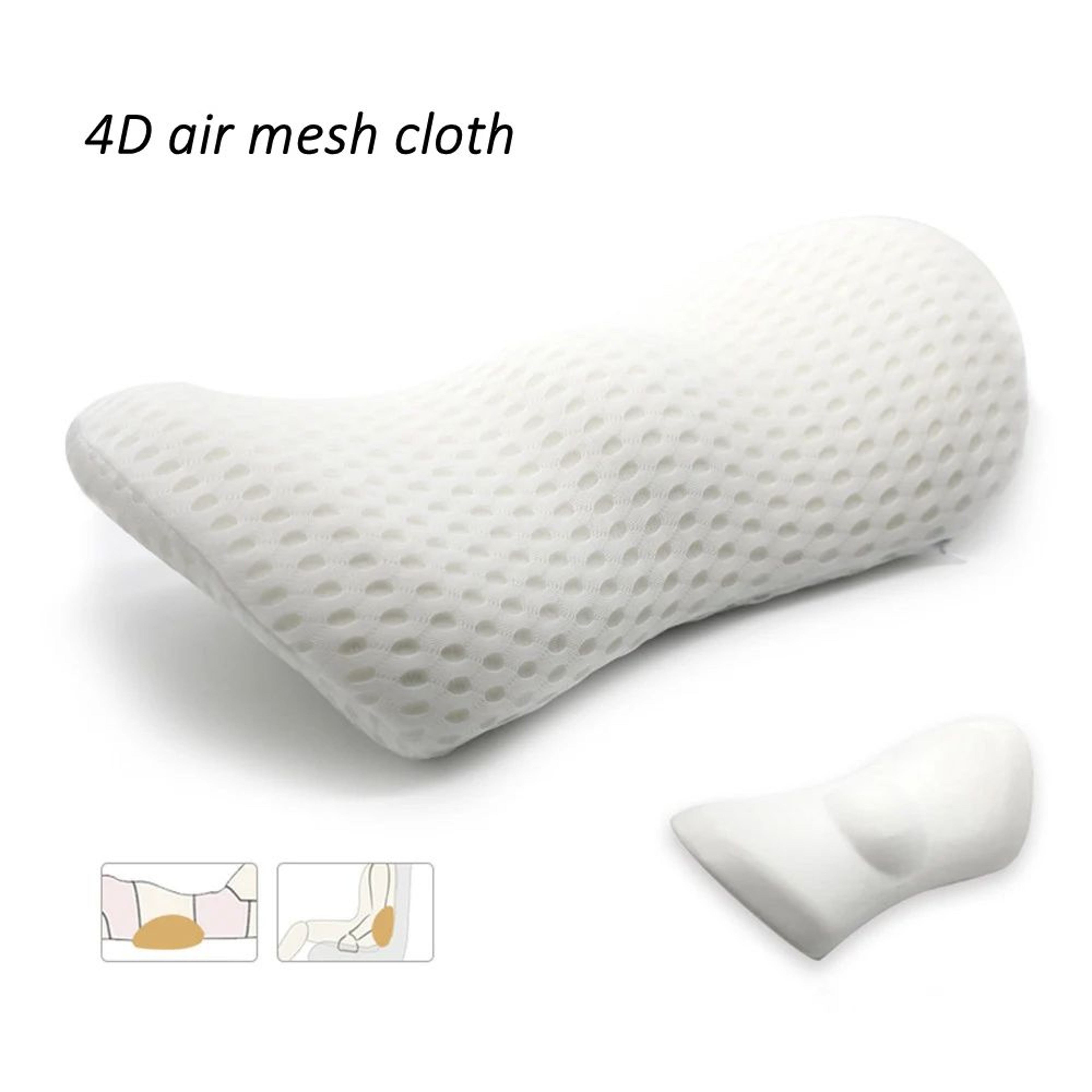 Ergonomic Memory Foam Lumbar Pillow With Removable Cover 19