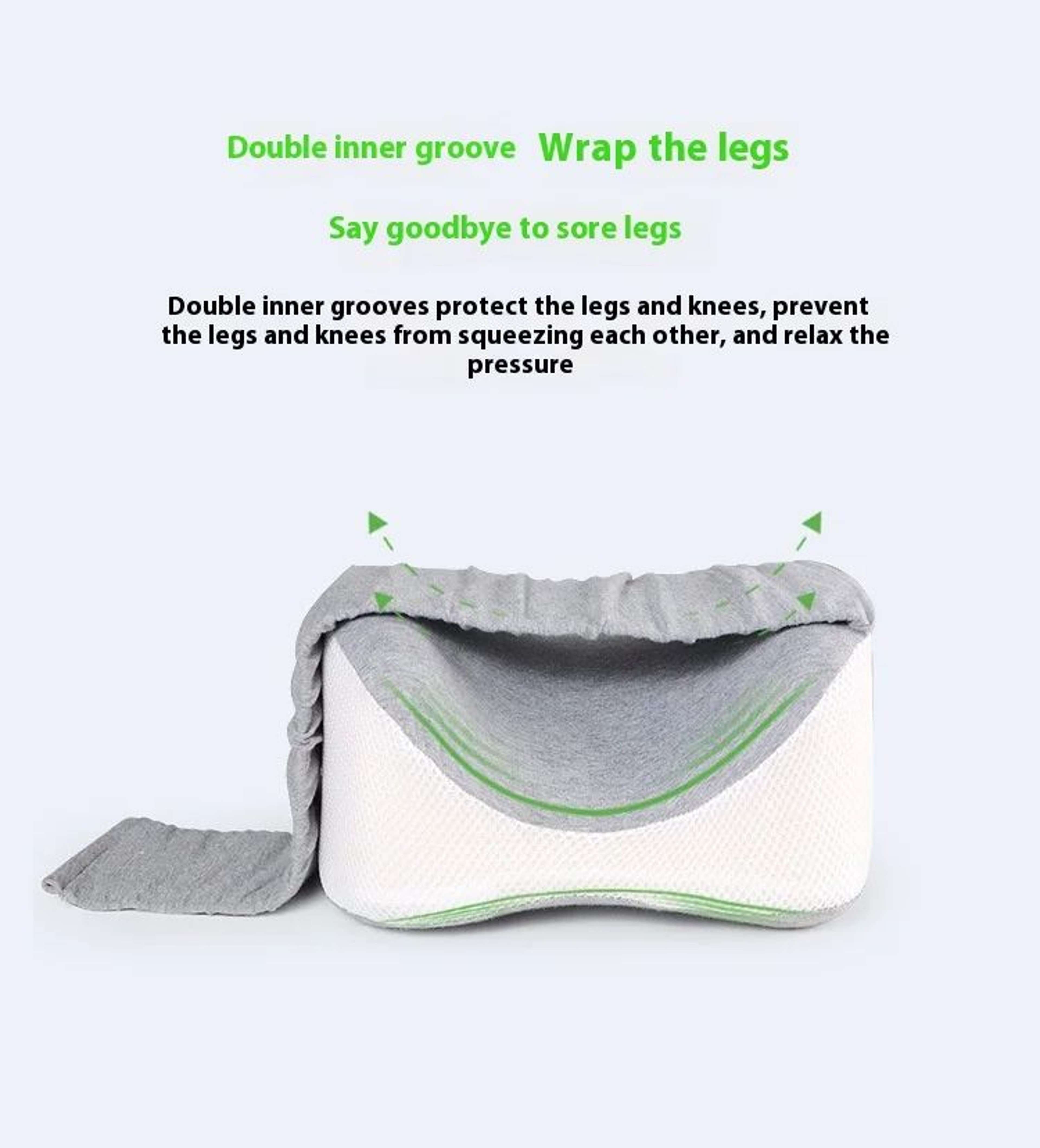 Orthopedic SlowRebound Memory Cotton Leg And Knee Pillow 8