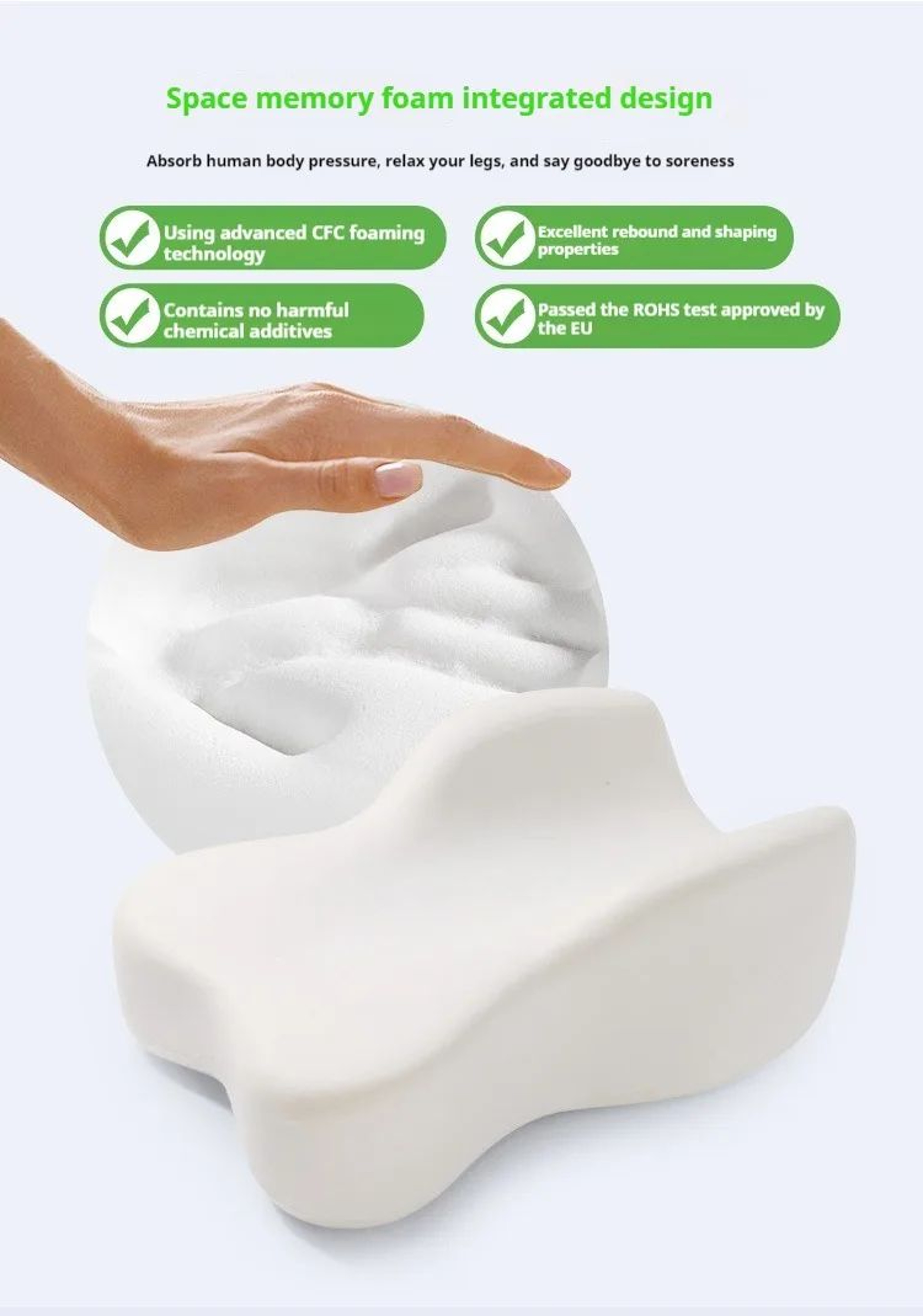 Orthopedic SlowRebound Memory Cotton Leg And Knee Pillow 10