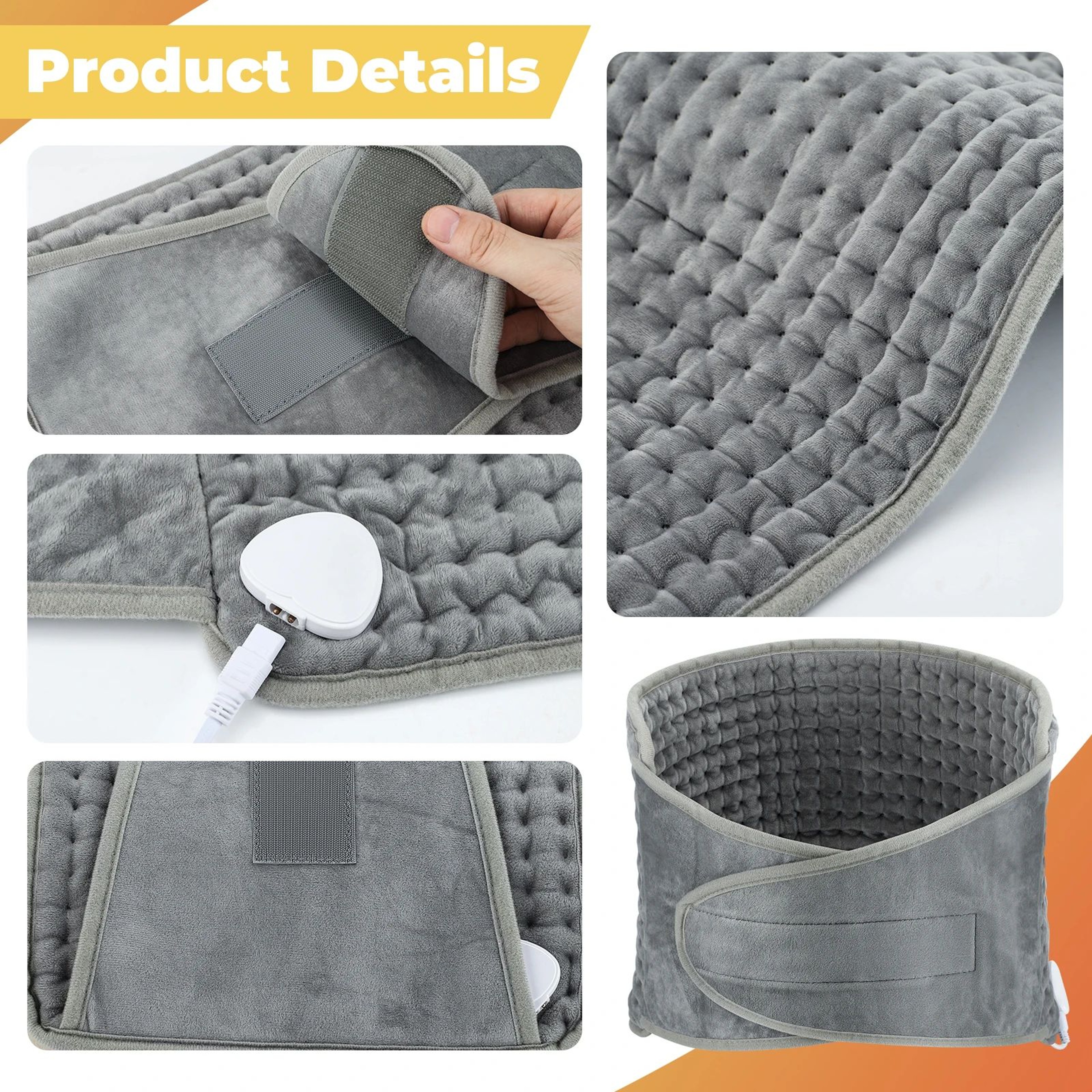 Electric Heated Back Support Belt With Adjustable Temperature 5