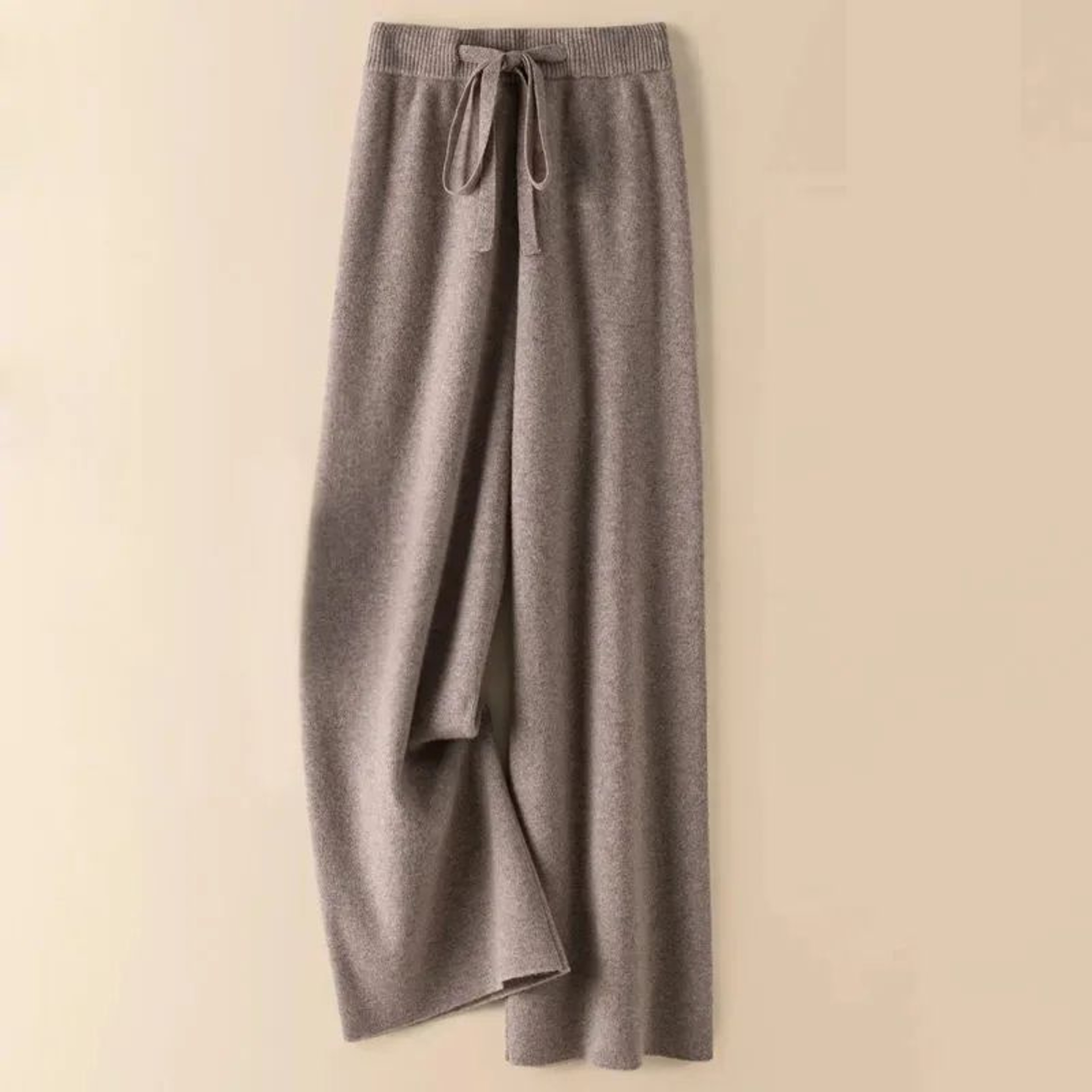 Thick High Waist Knitted Casual Pants For Women 14