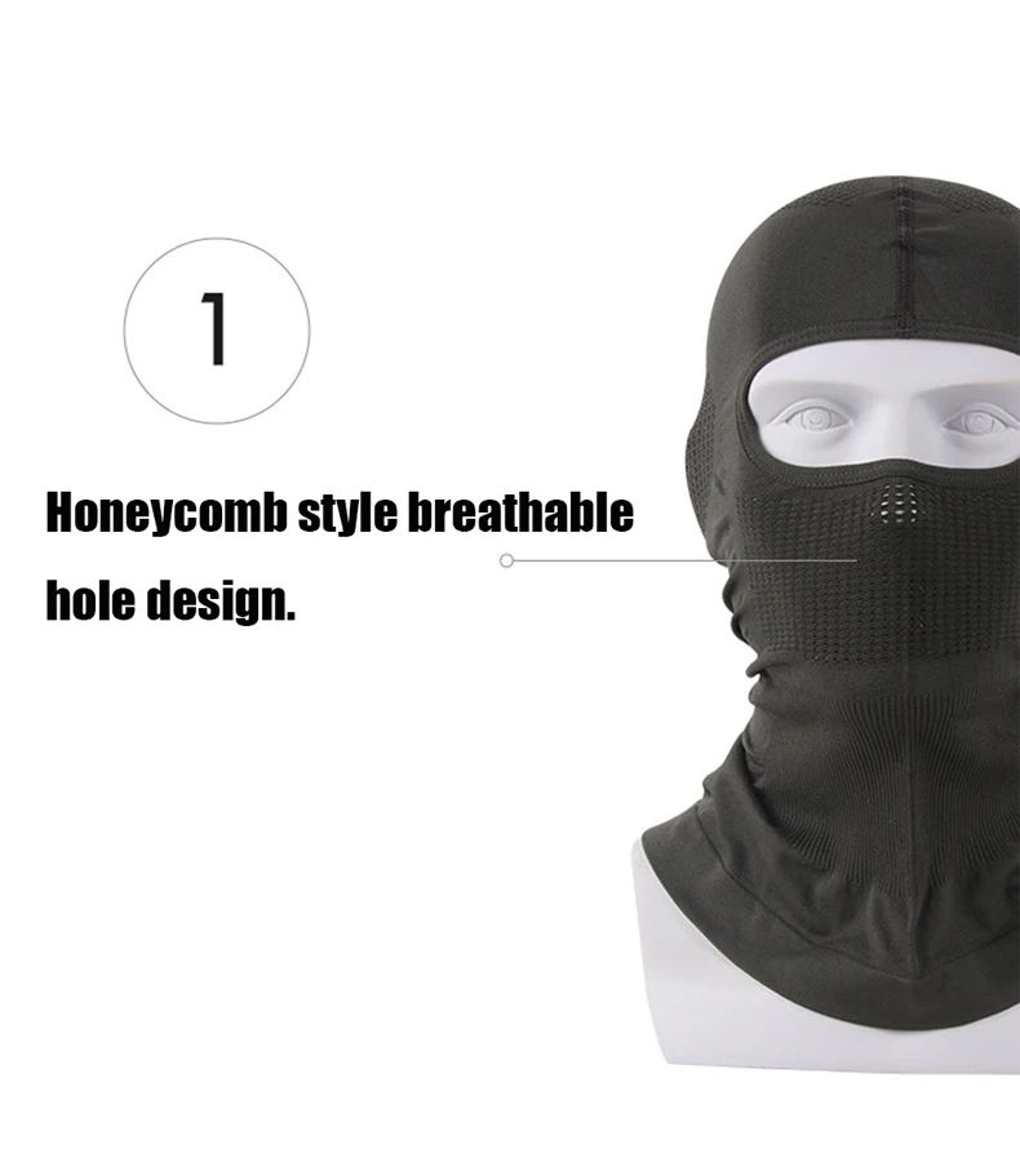 High Elastic Breathable Balaclava Face Mask 10