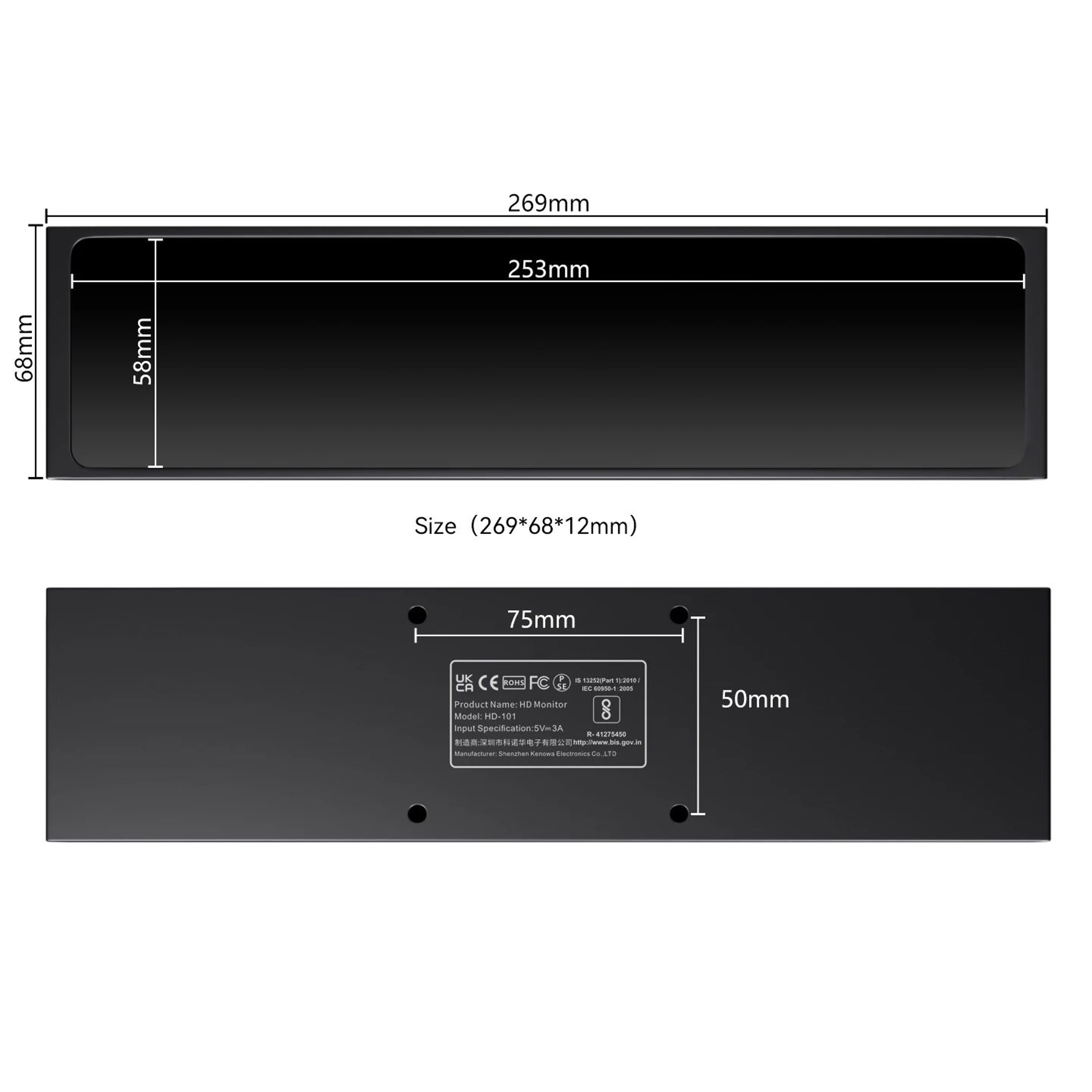 113 Inch Portable IPS Monitor With HDMI And USBC 1
