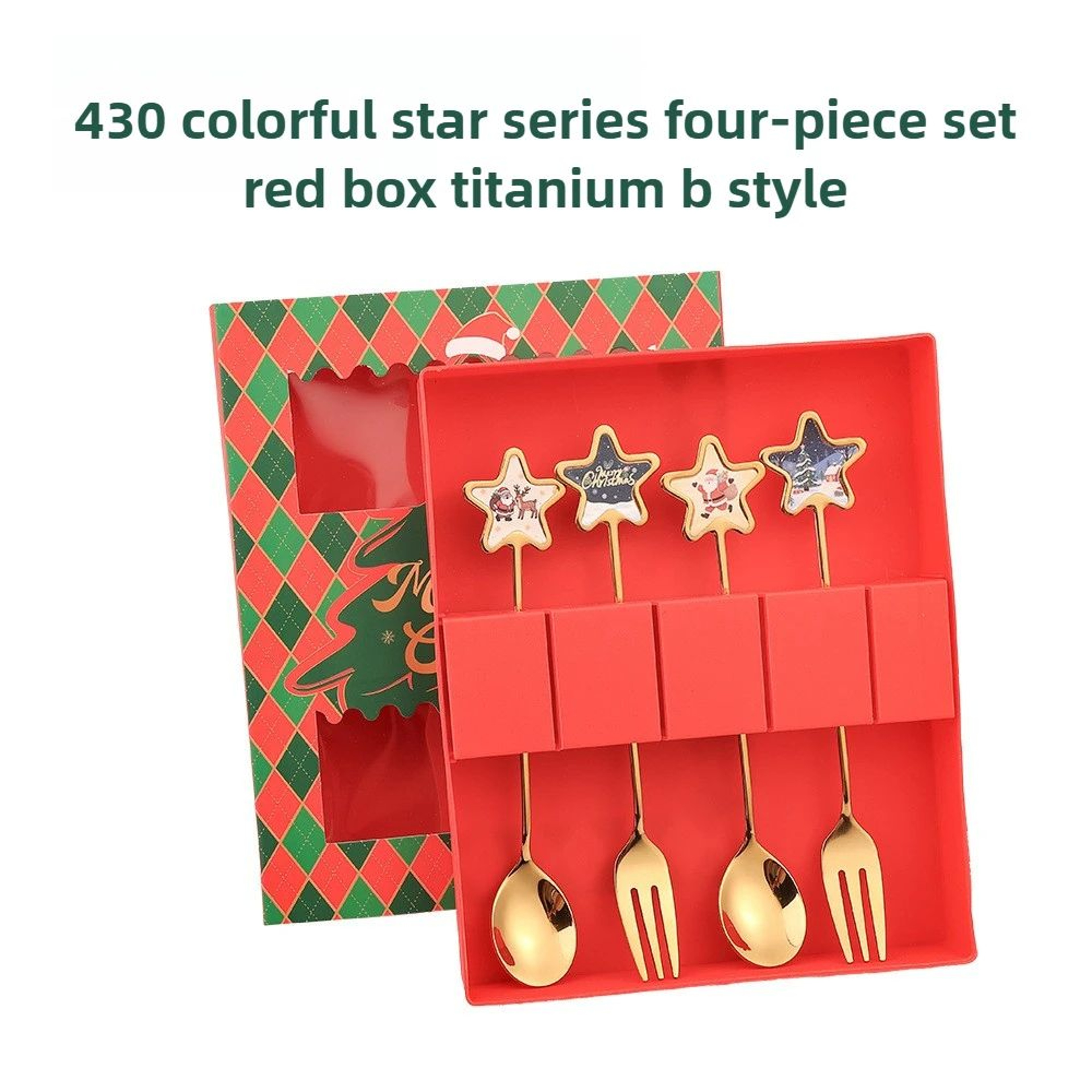 Christmas Themed Stainless Steel Cutlery Set 19