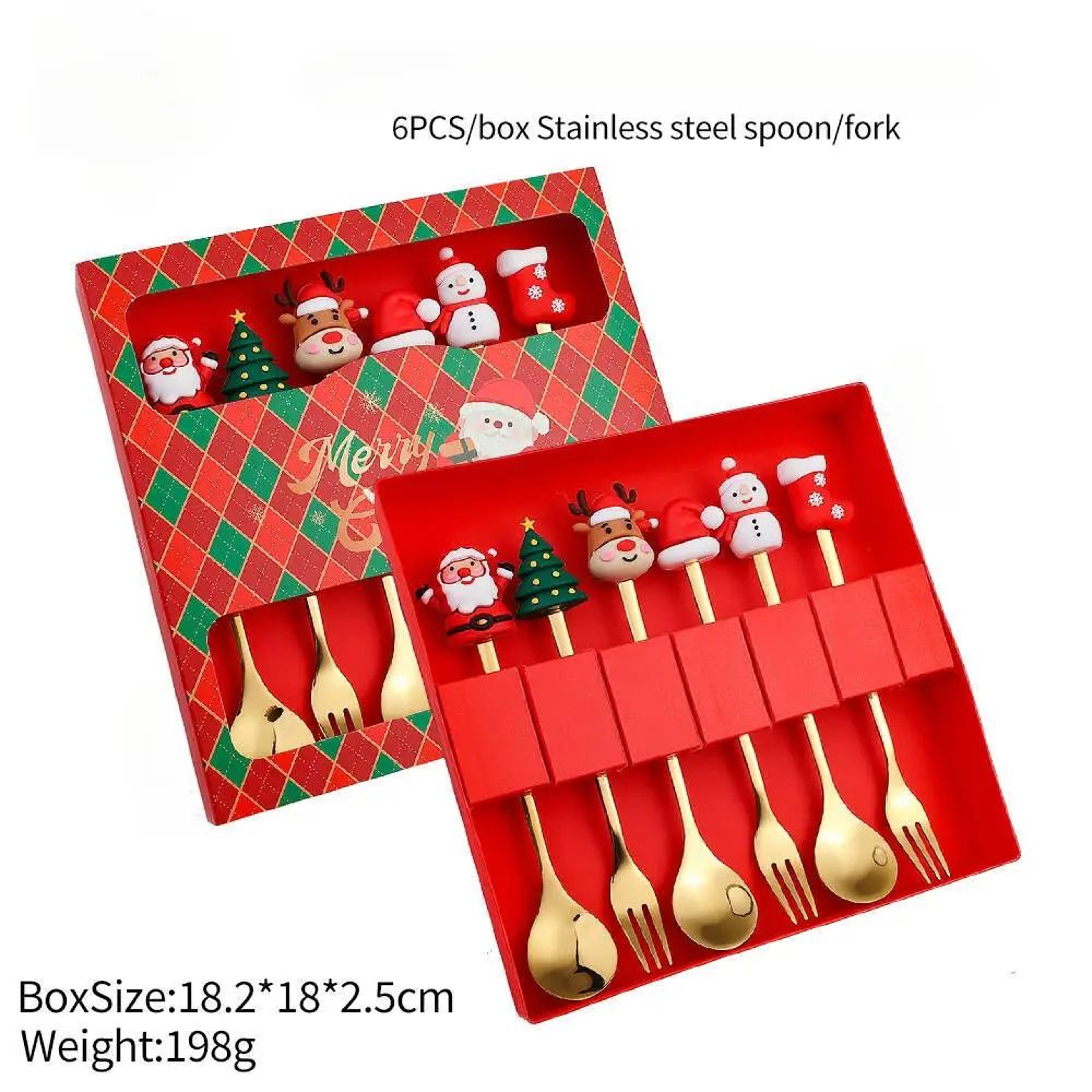 Christmas Themed Stainless Steel Cutlery Set 10