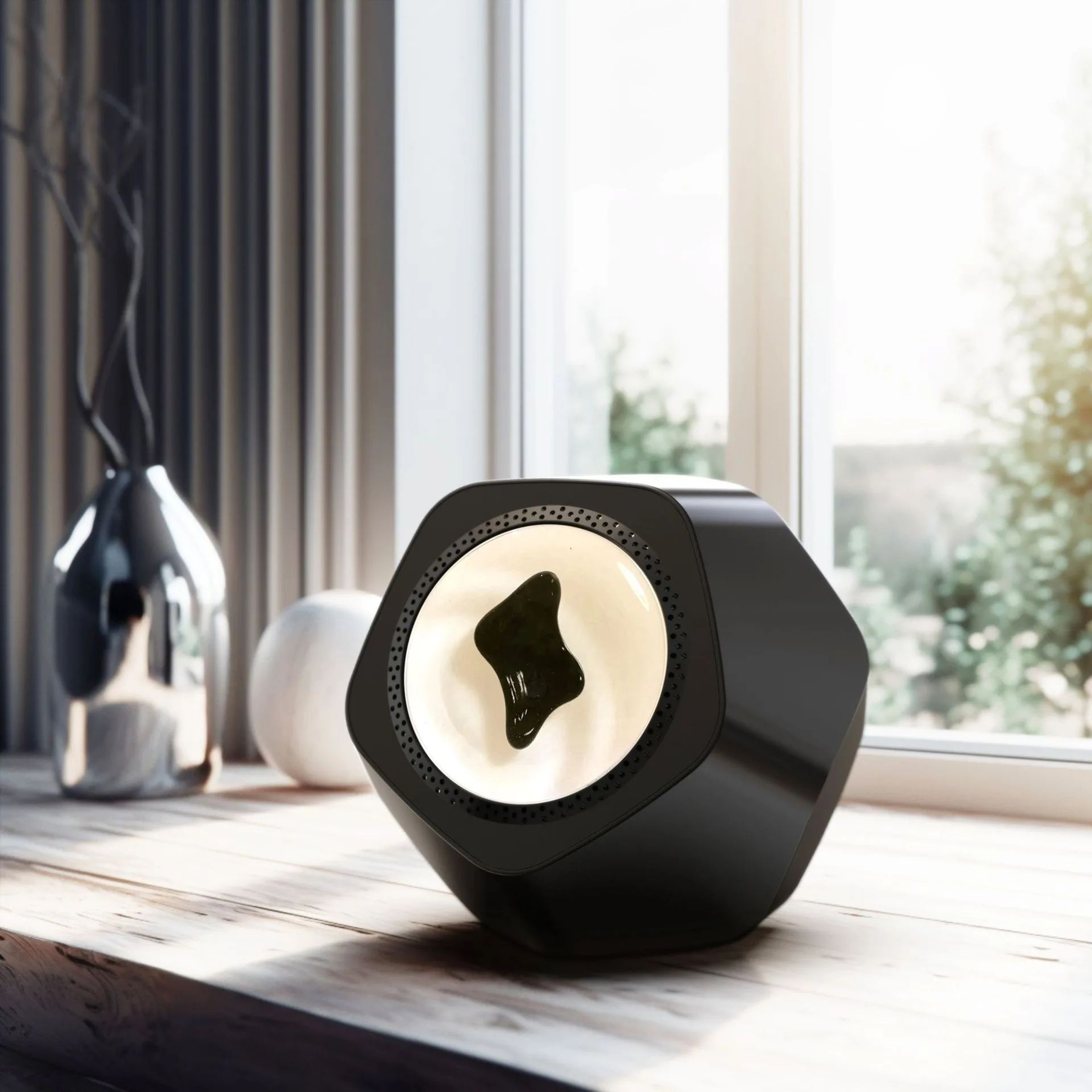 Magnetic Fluid Desktop Bluetooth Speaker  Rhythm Lamp 12