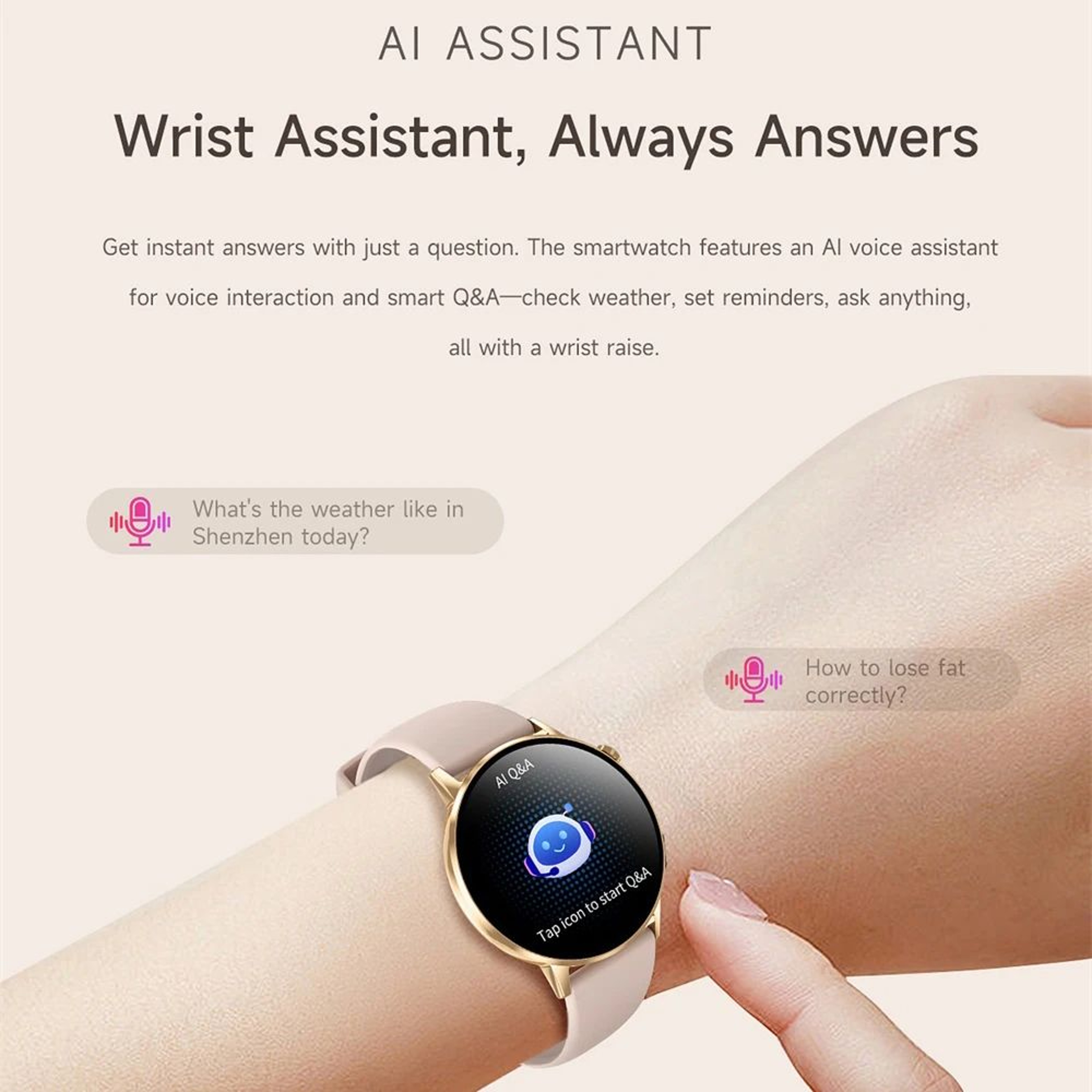 Women AMOLED Bluetooth Calling Smartwatch With Flashlight 2