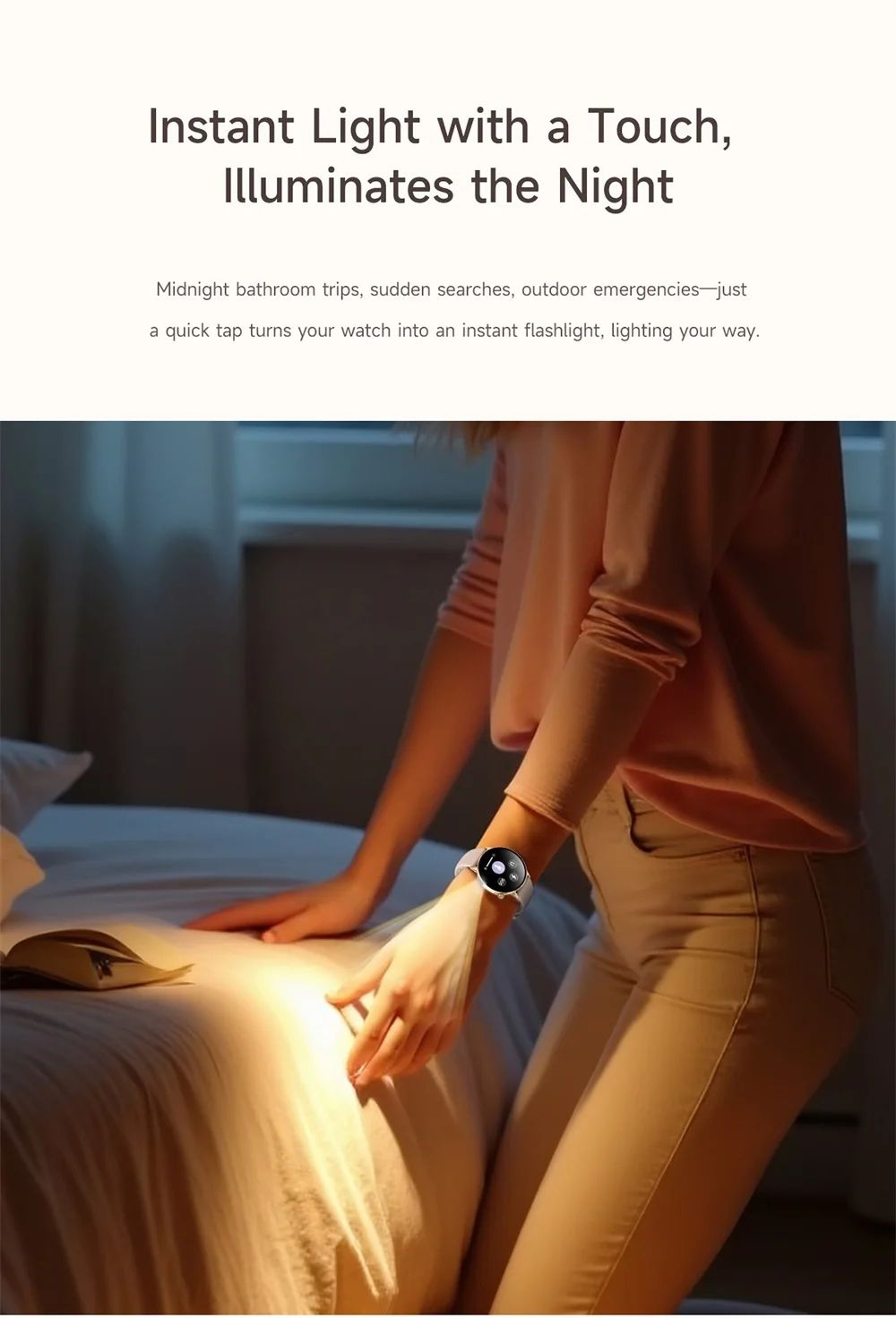Women AMOLED Bluetooth Calling Smartwatch With Flashlight 10