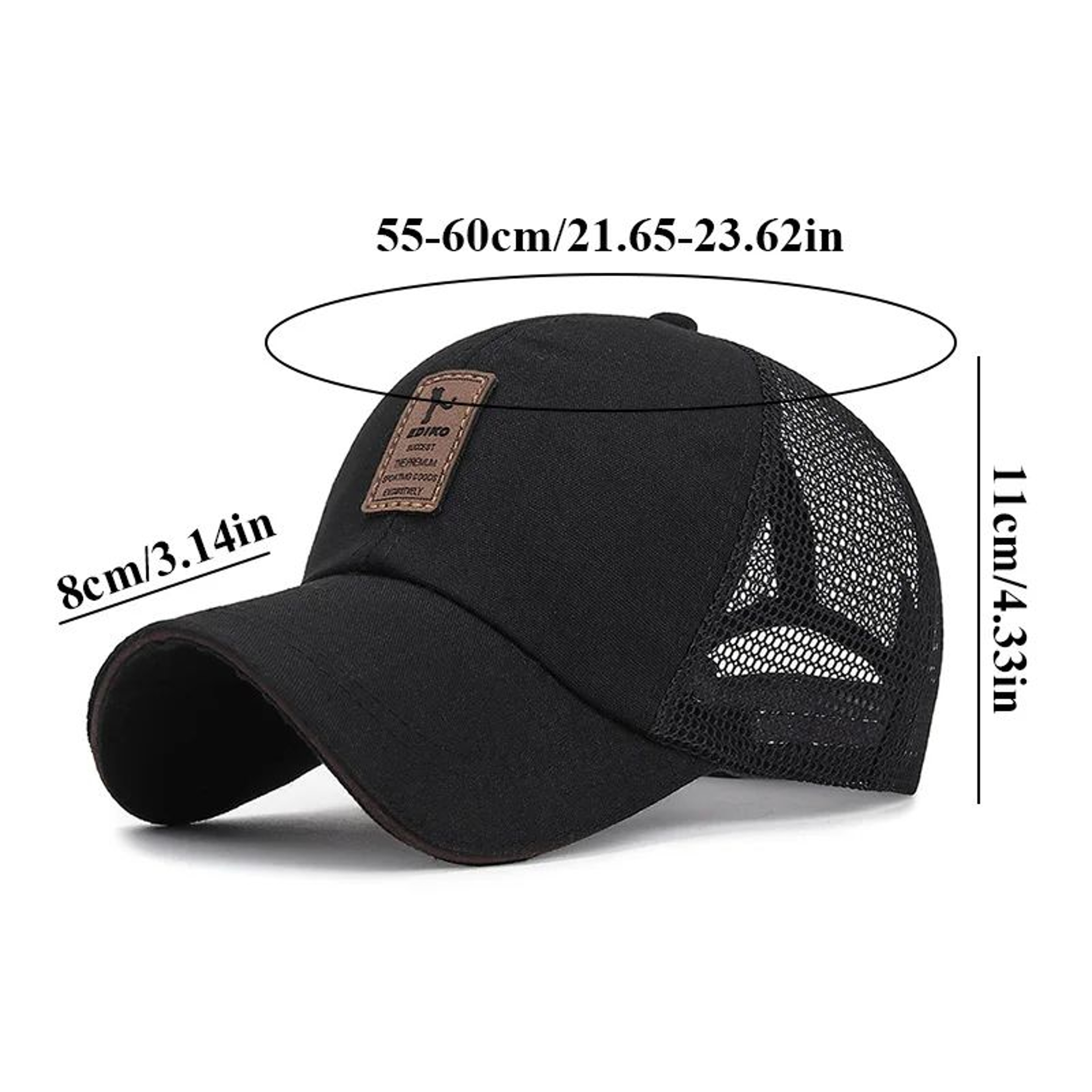 Unisex Plain Mesh Trucker Baseball Cap 1