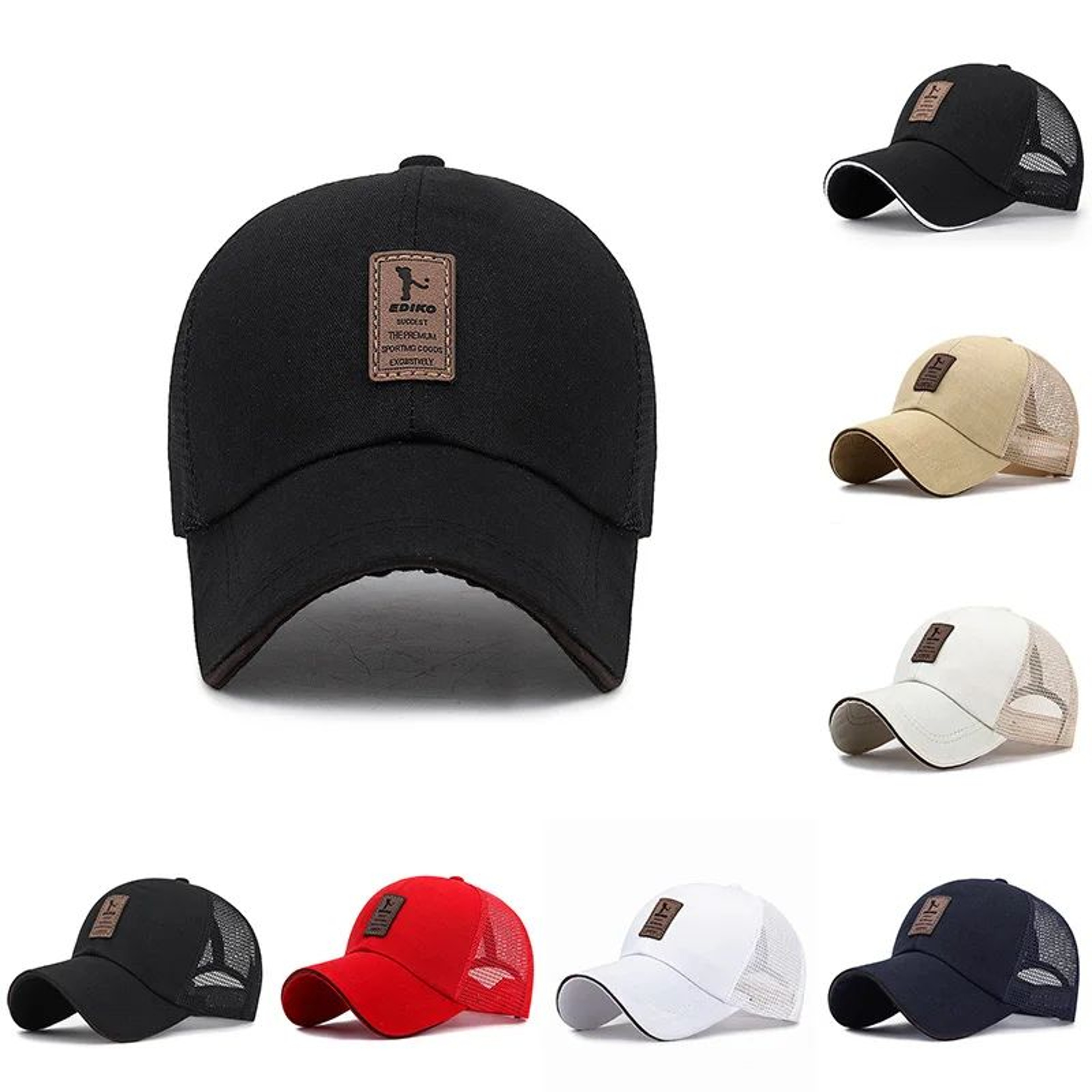 Unisex Plain Mesh Trucker Baseball Cap 2