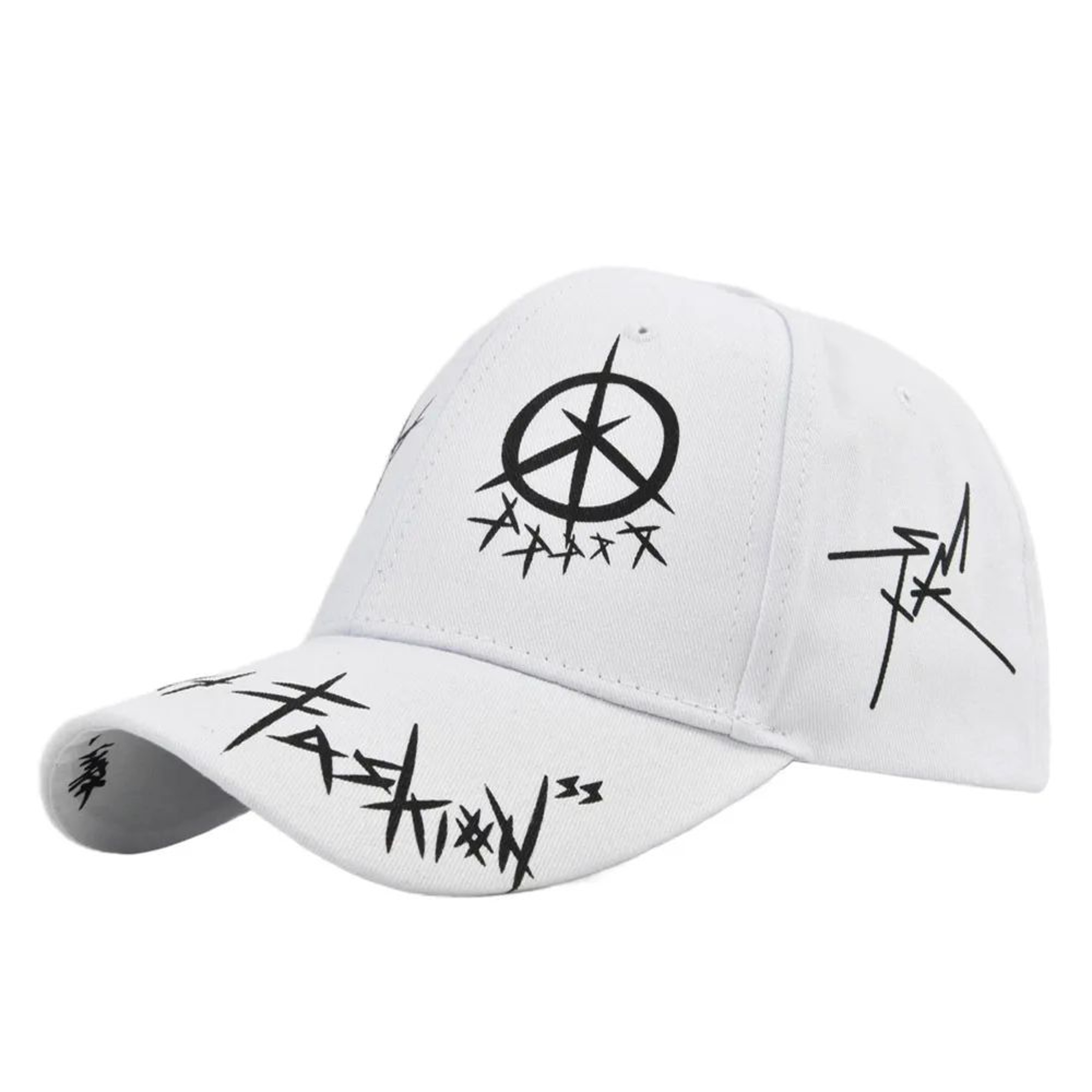 Graffiti Letter Patchwork Snapback Baseball Cap 13