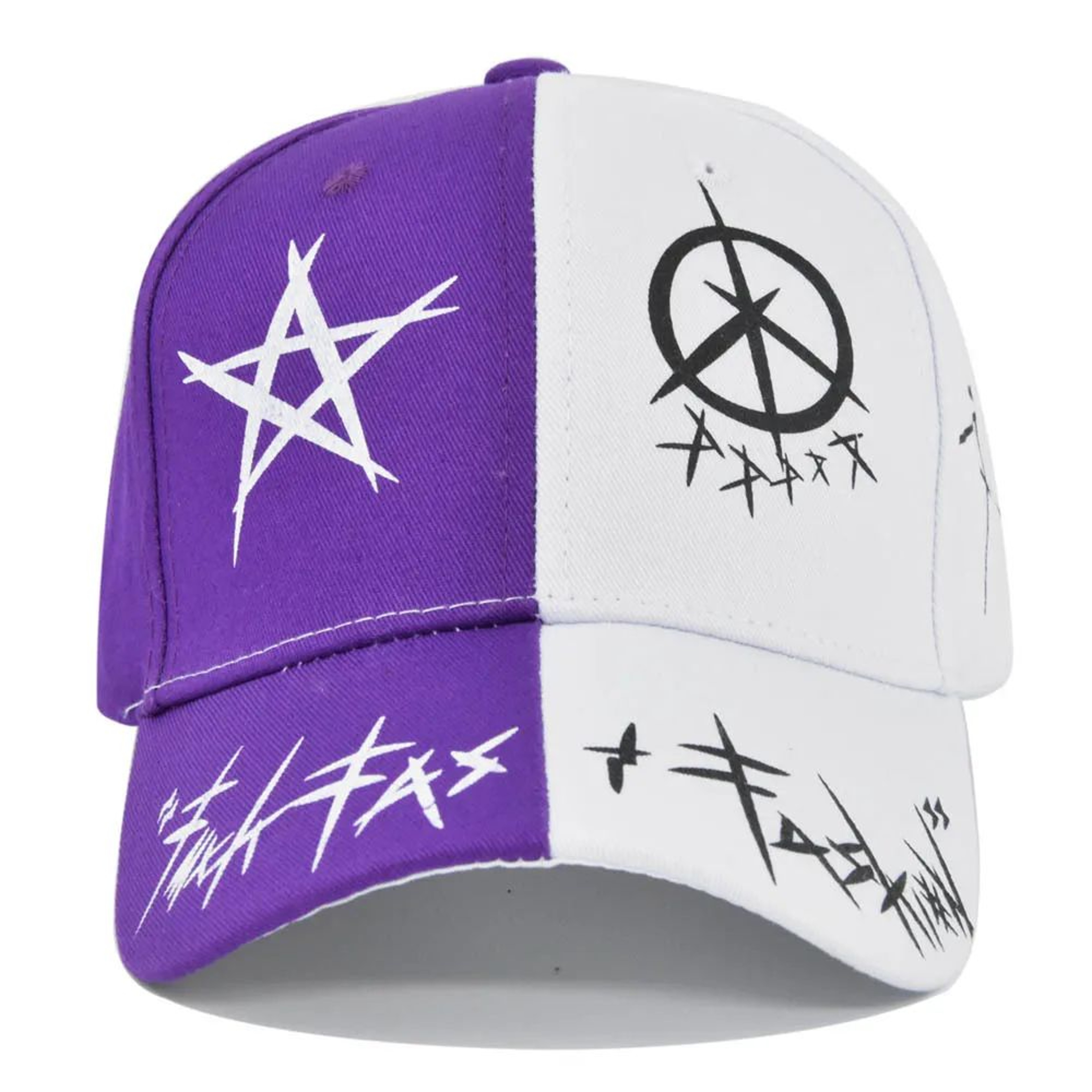 Graffiti Letter Patchwork Snapback Baseball Cap 14