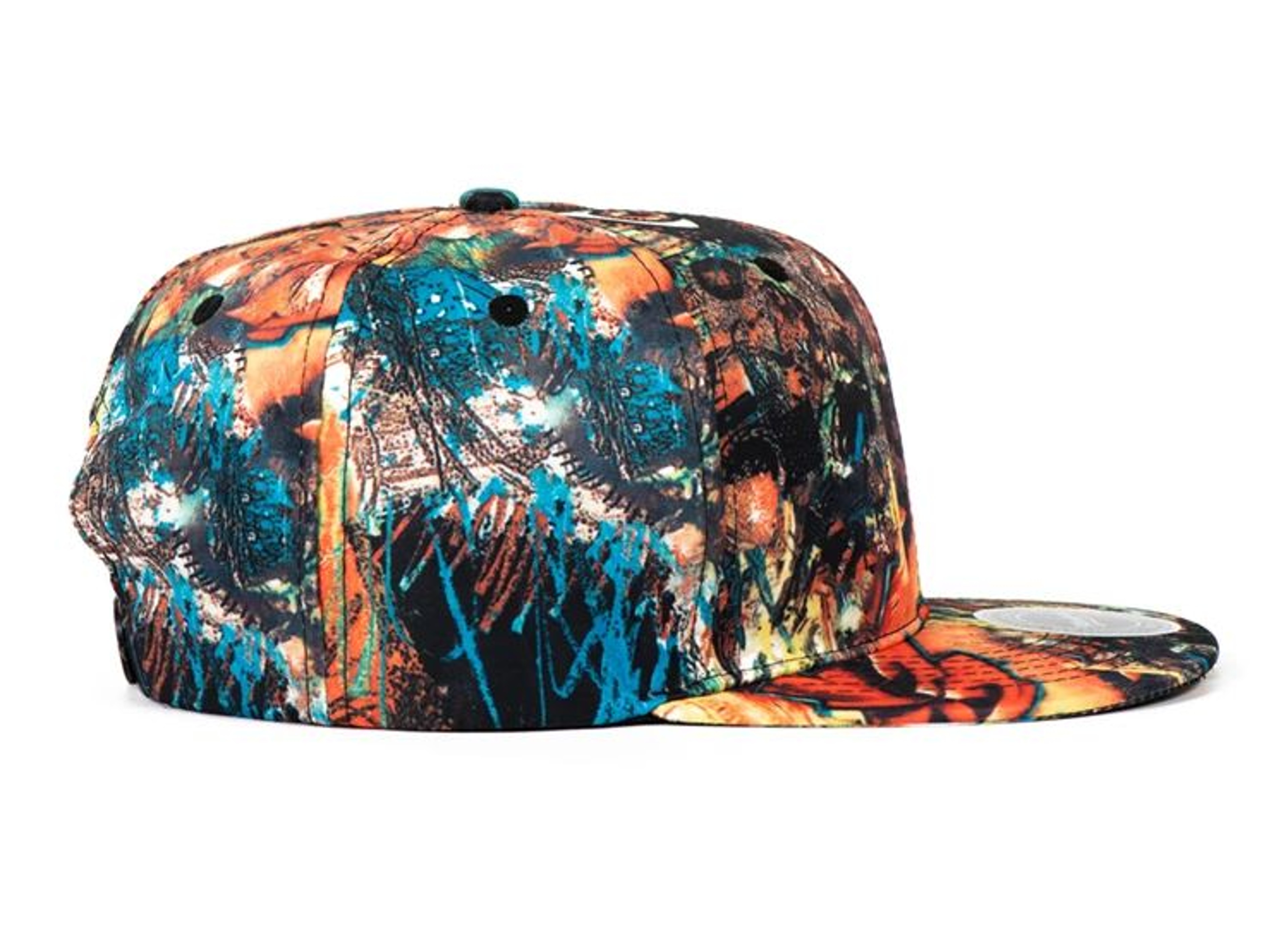 Graffiti Bones Flat Visor Snapback Baseball Cap 8