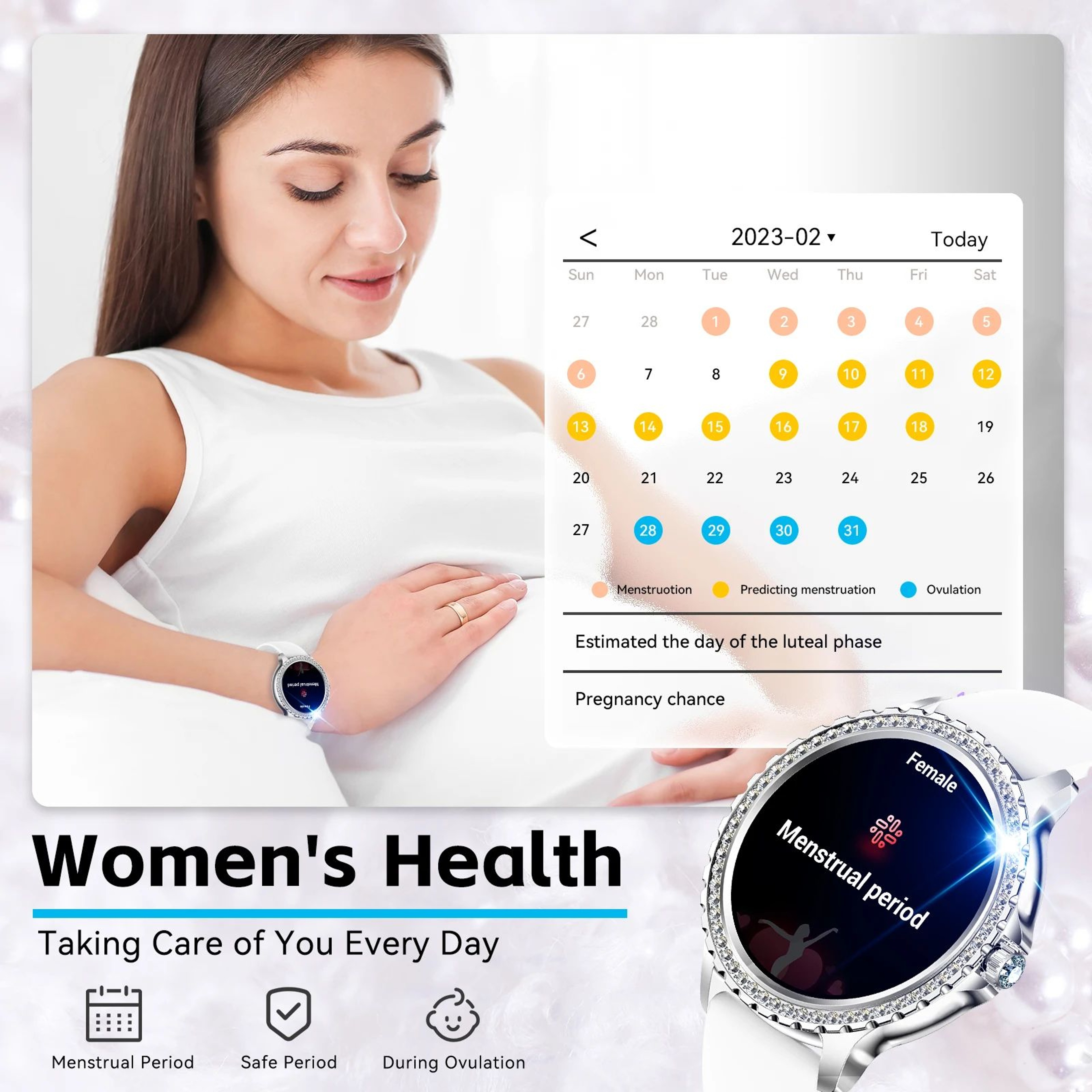 LaNikar Smart Watch For Women Fitness And Health Tracker 4