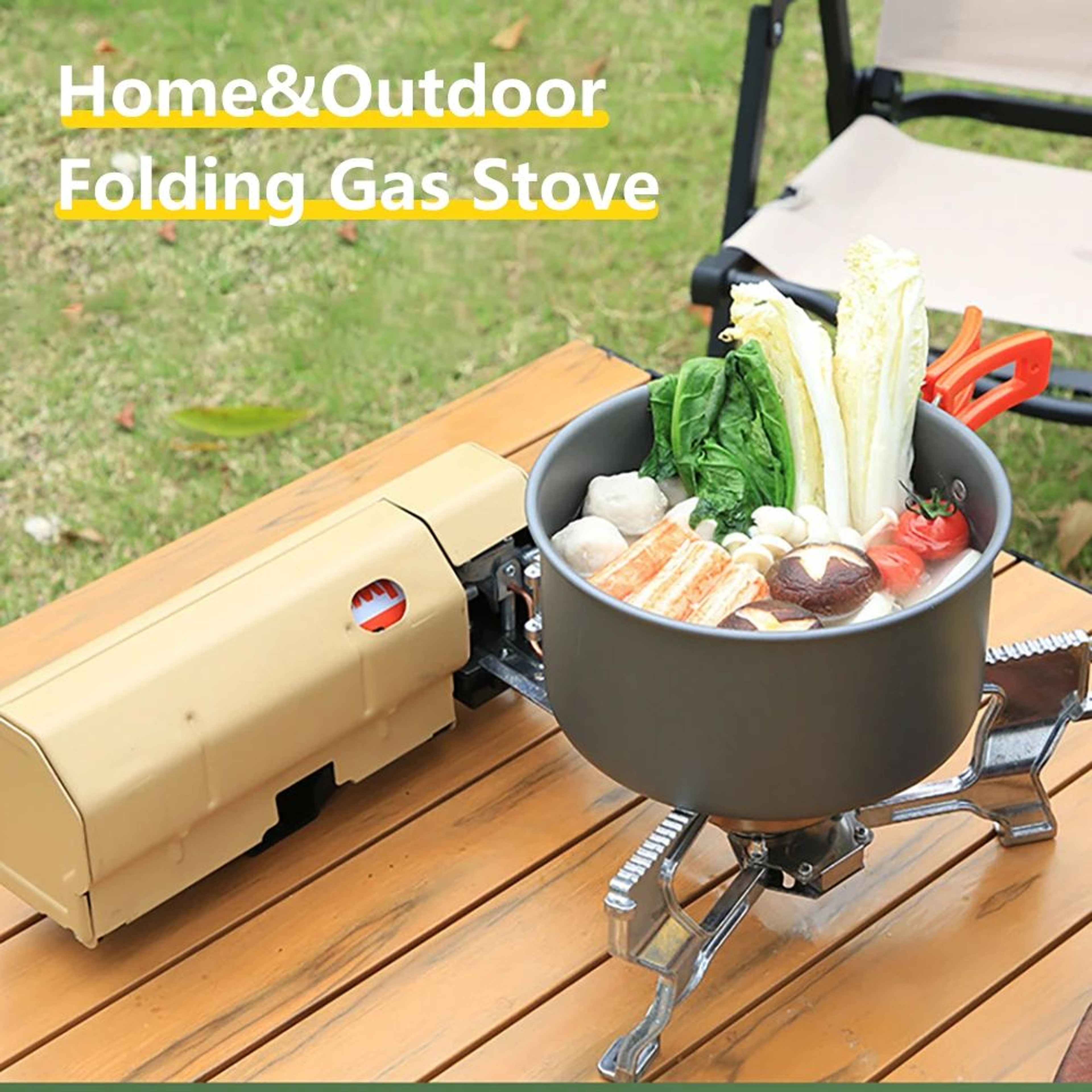 TARKA Portable Camping Gas Stove 2600W Folding Burner 9