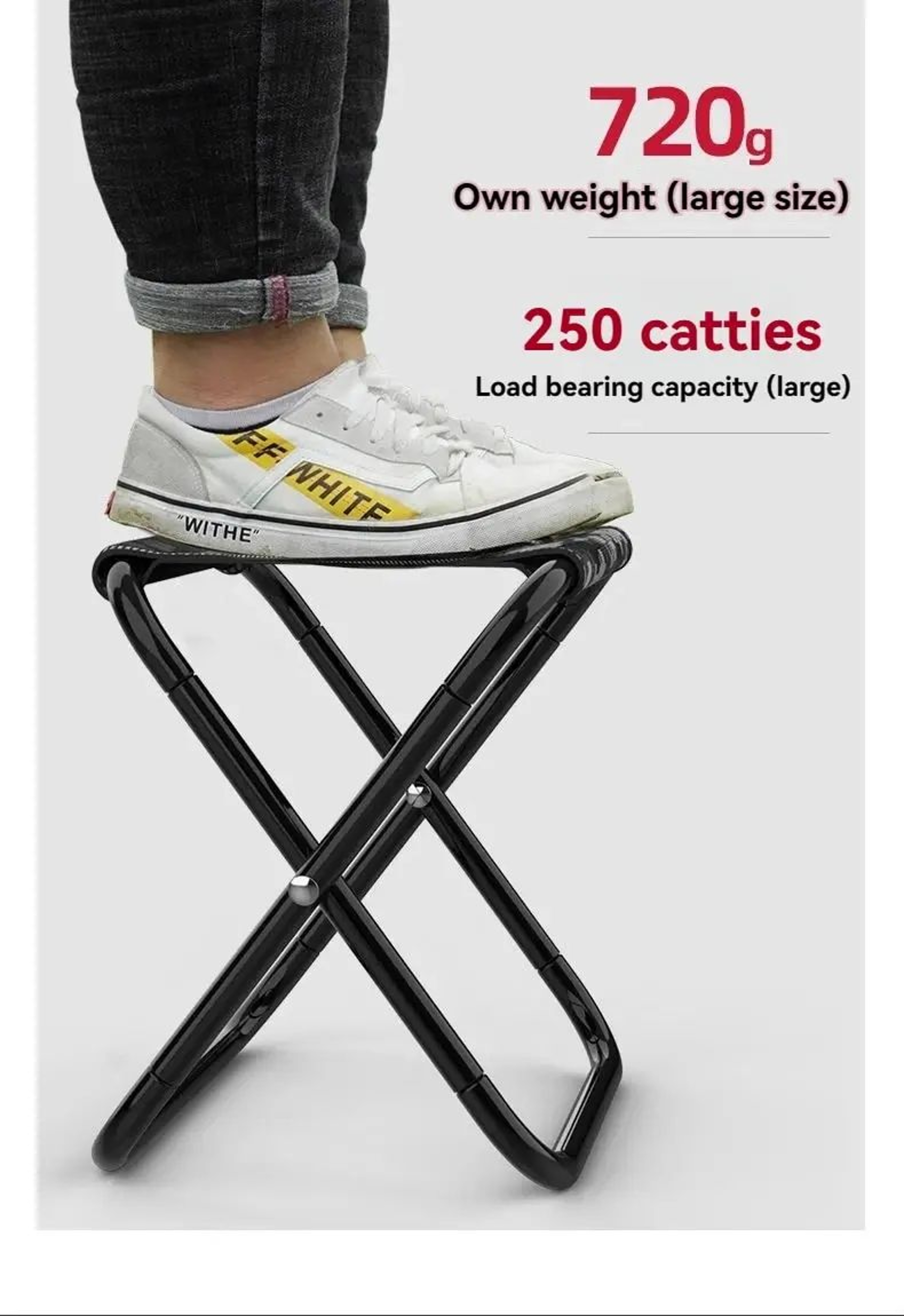 Portable Folding Camping Stool Beach And Fishing Chair 13
