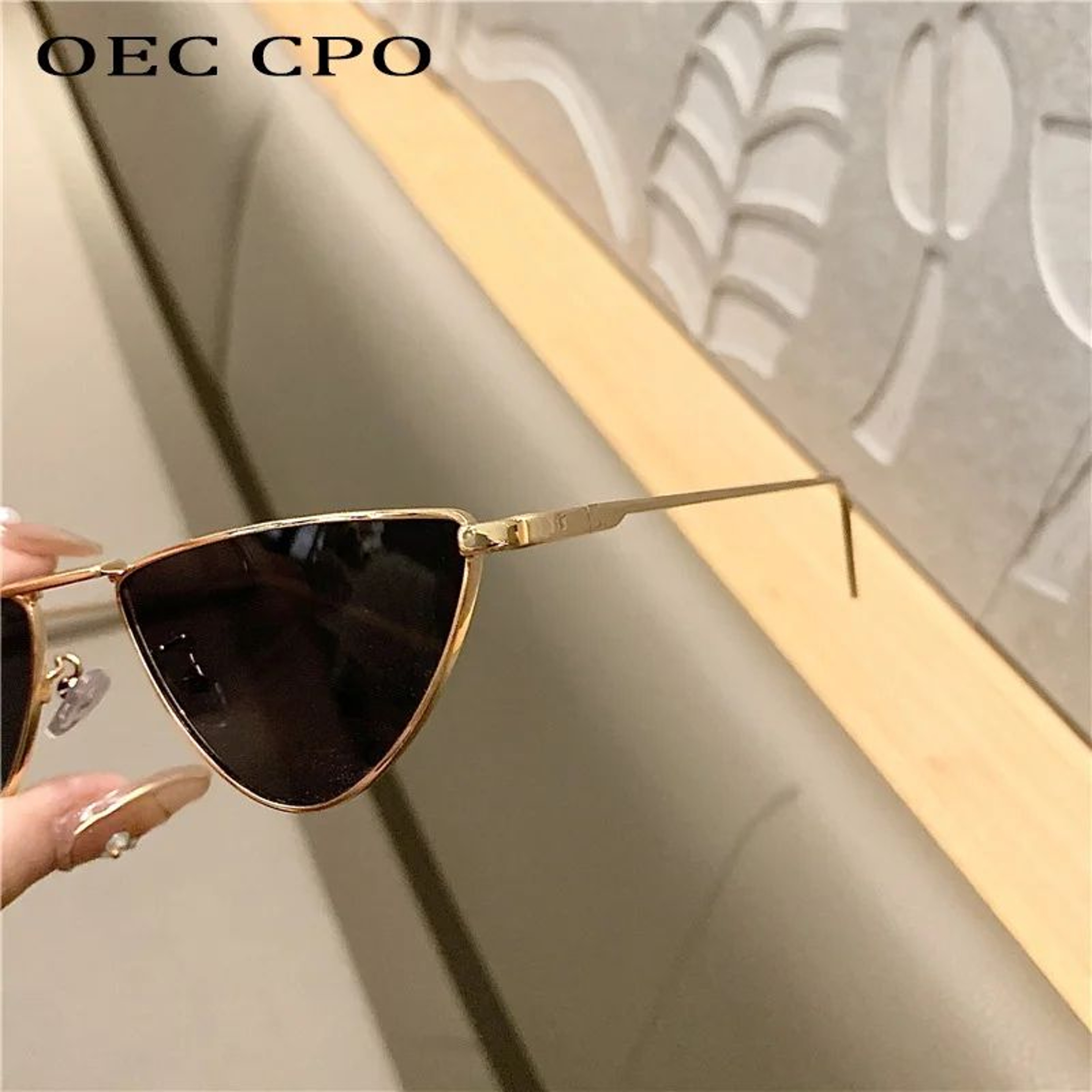 Women Small Cat Eye Metal UV400 Fashion Sunglasses 5