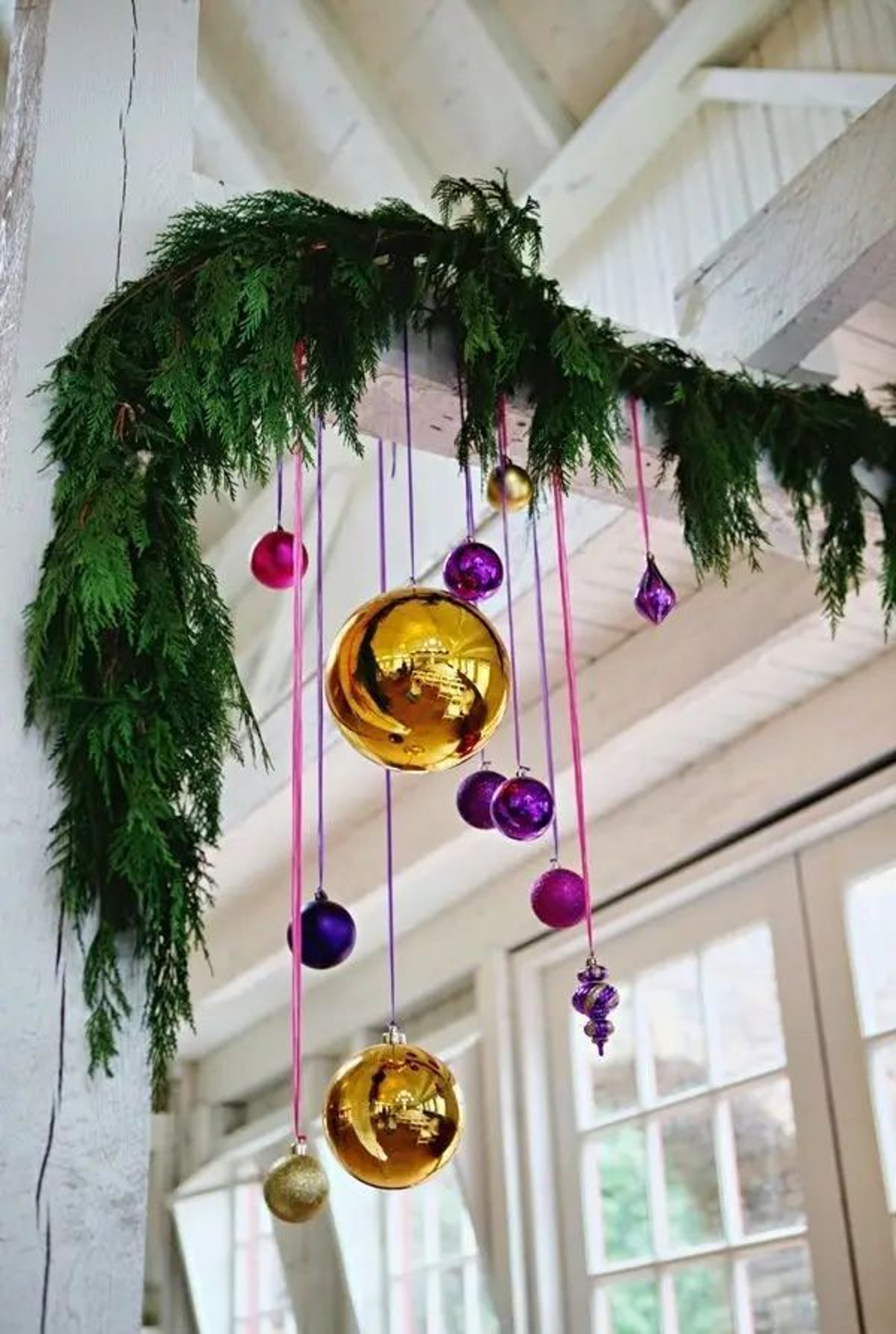 Large Colorful Christmas Ball Ornaments Set Of 3 6