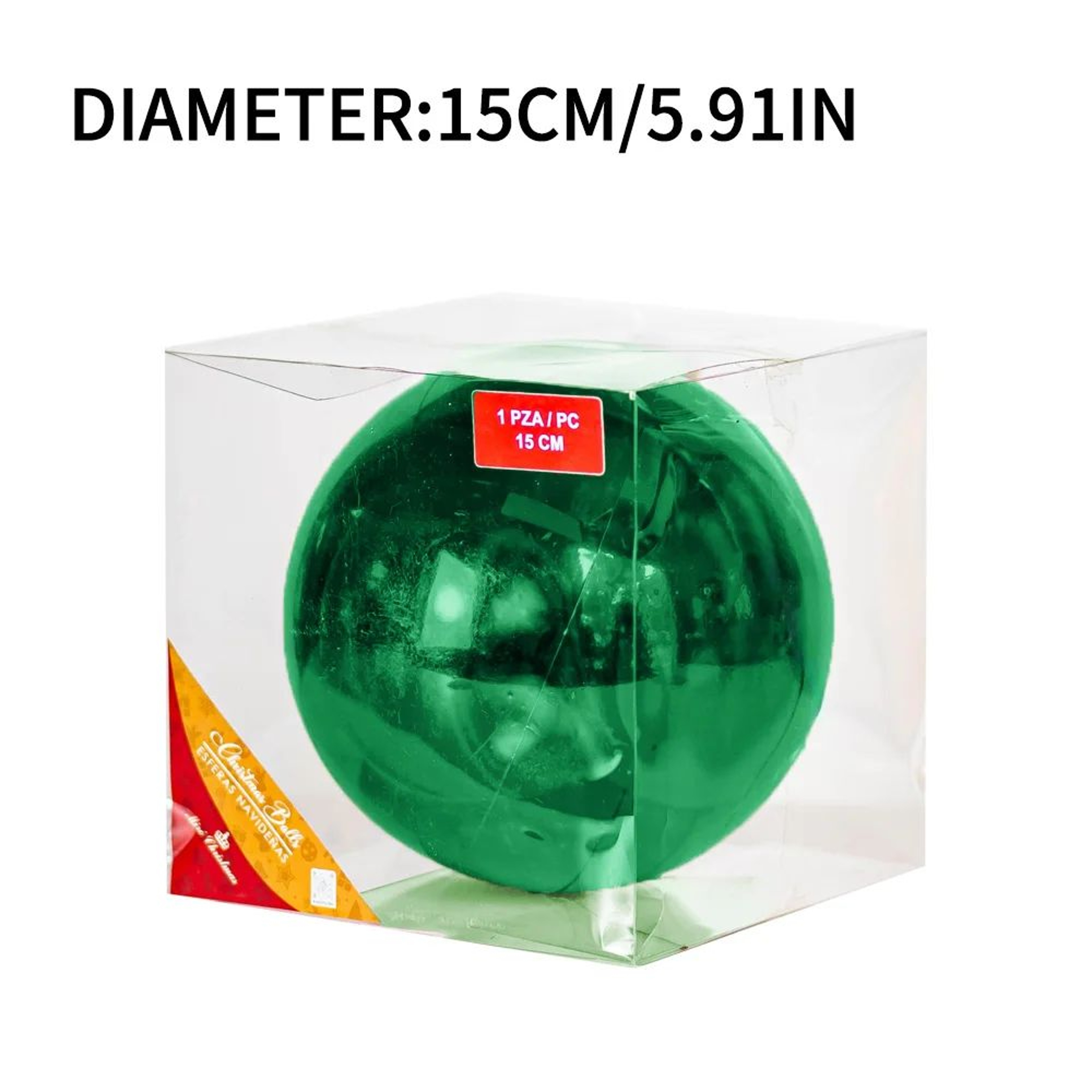 Large Colorful Christmas Ball Ornaments Set Of 3 12