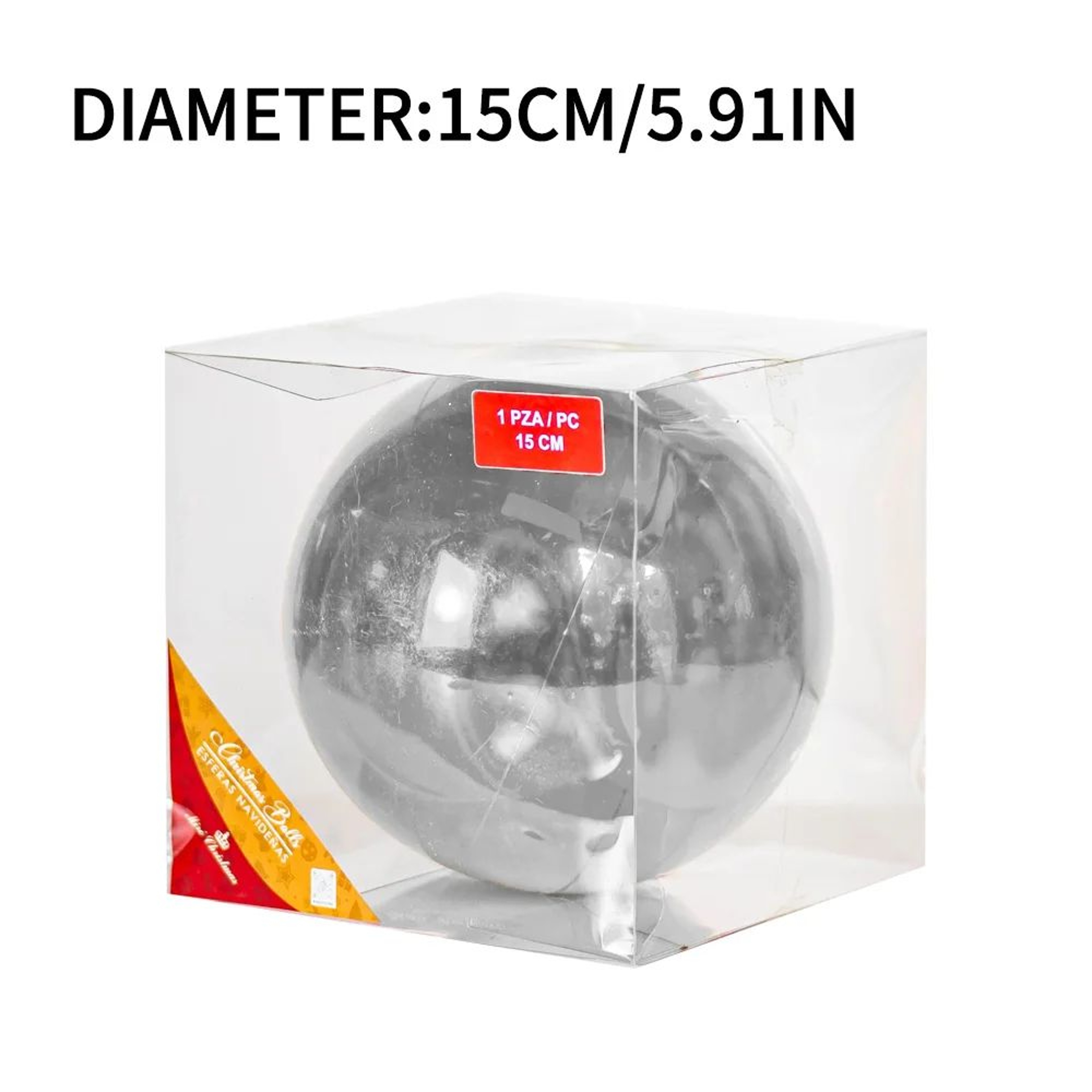 Large Colorful Christmas Ball Ornaments Set Of 3 13