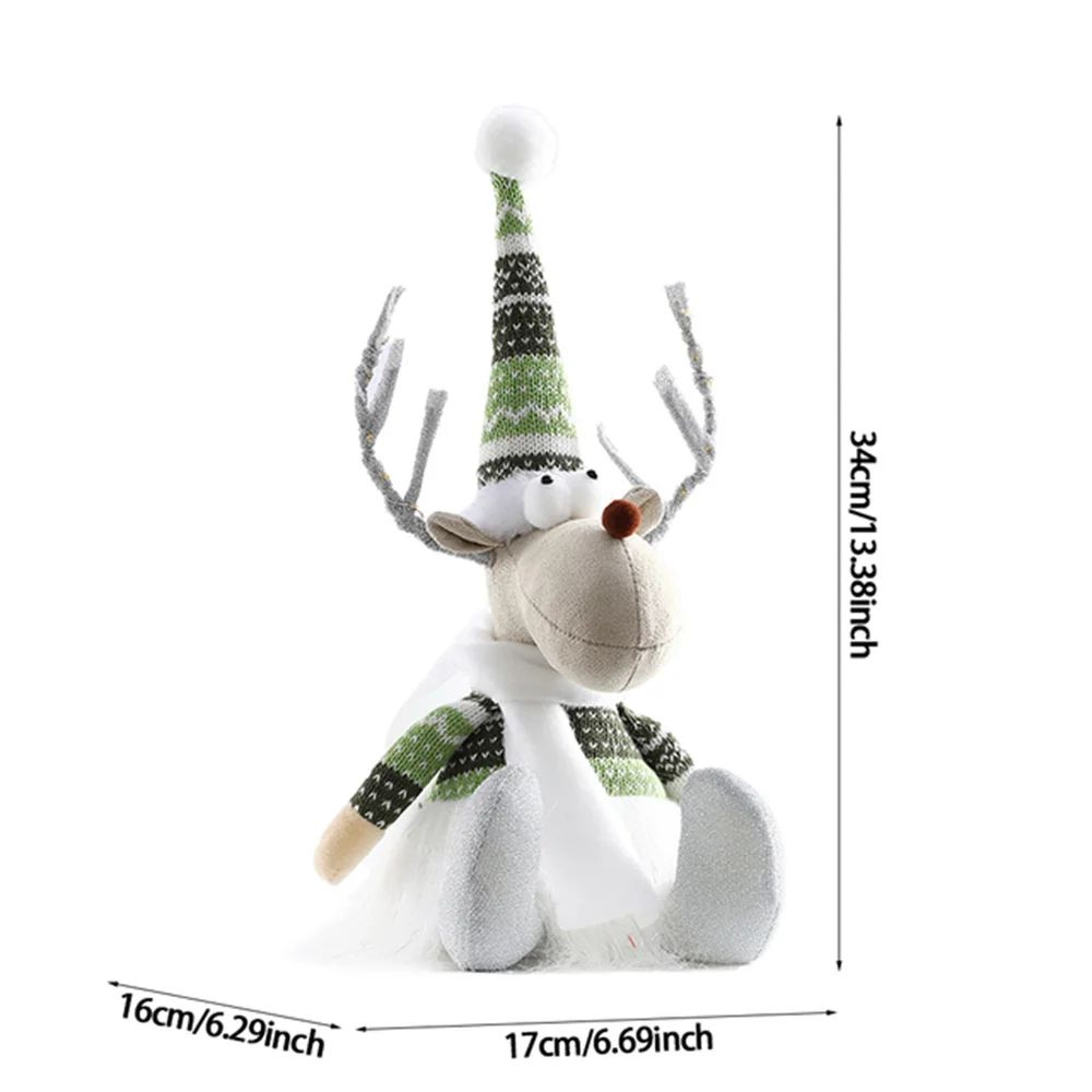 Large Standing Lighted Christmas Reindeer Figurine 20