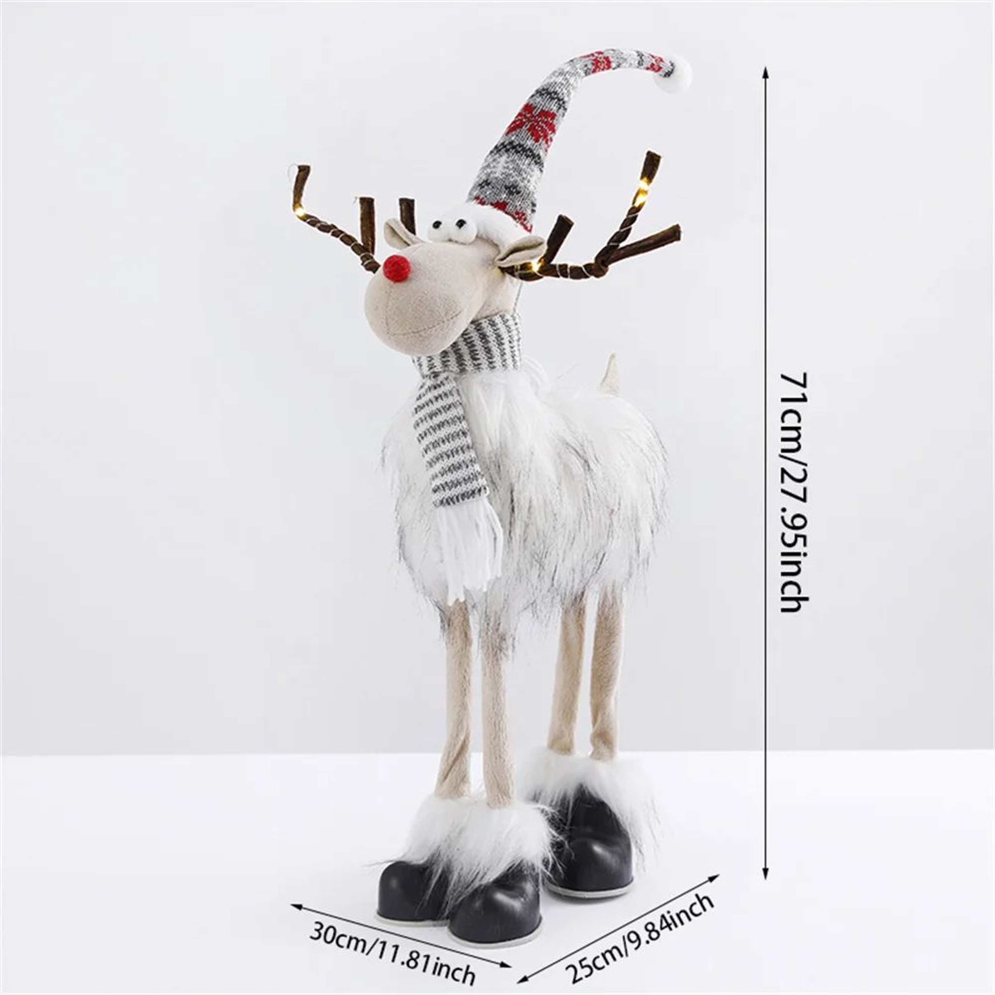 Large Standing Lighted Christmas Reindeer Figurine 11
