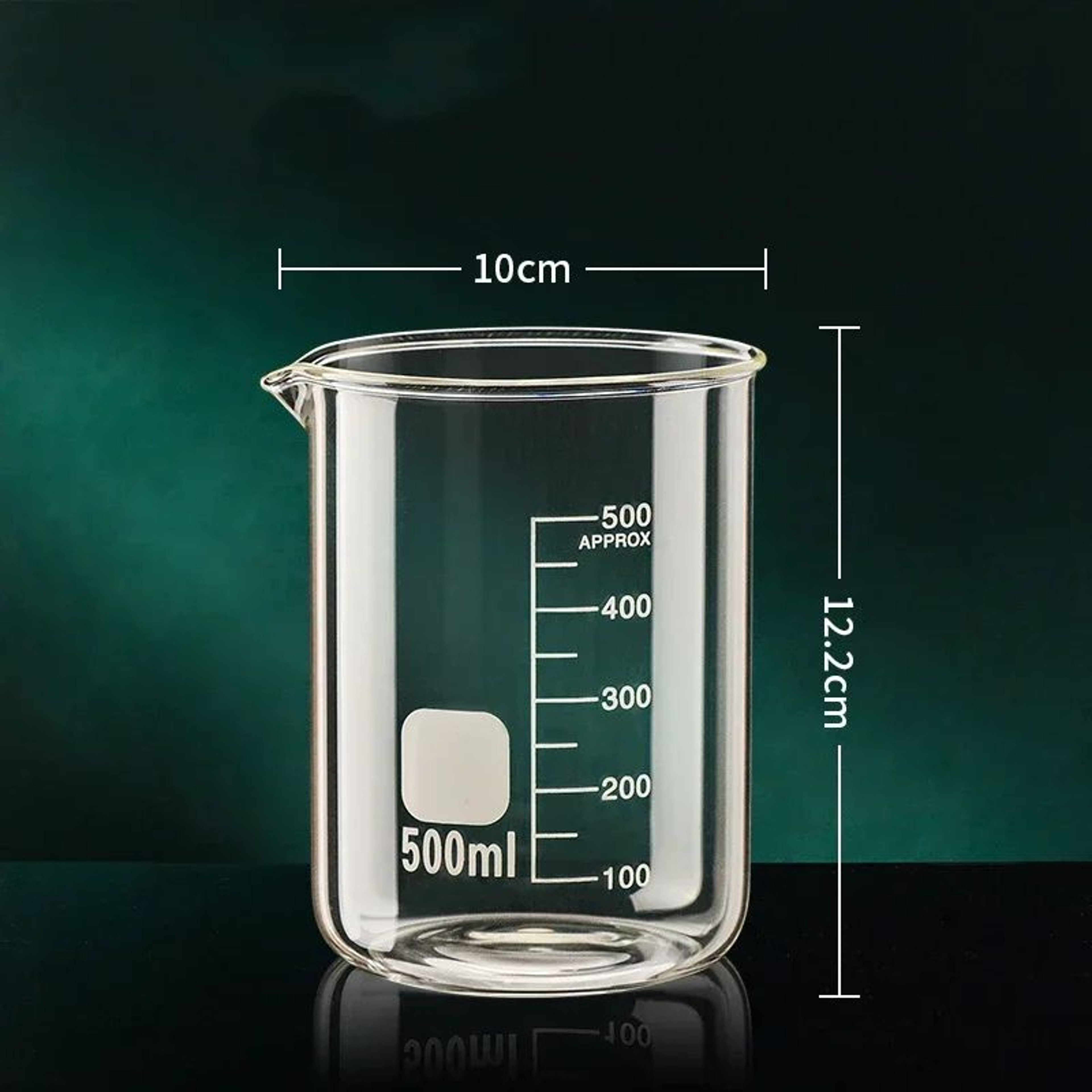 High Borosilicate Glass Measuring Cup Transparent Beaker 501000ml 10