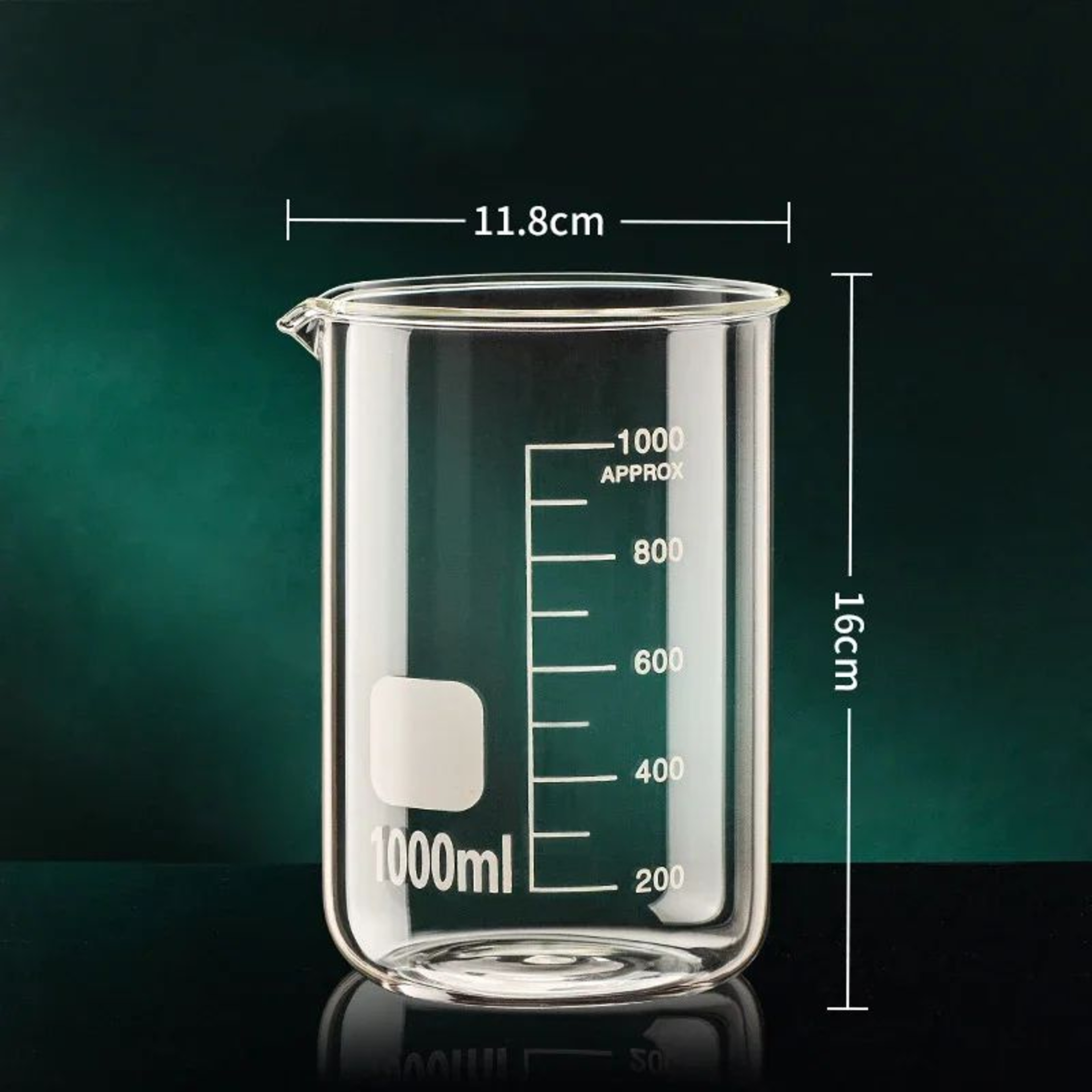 High Borosilicate Glass Measuring Cup Transparent Beaker 501000ml 11
