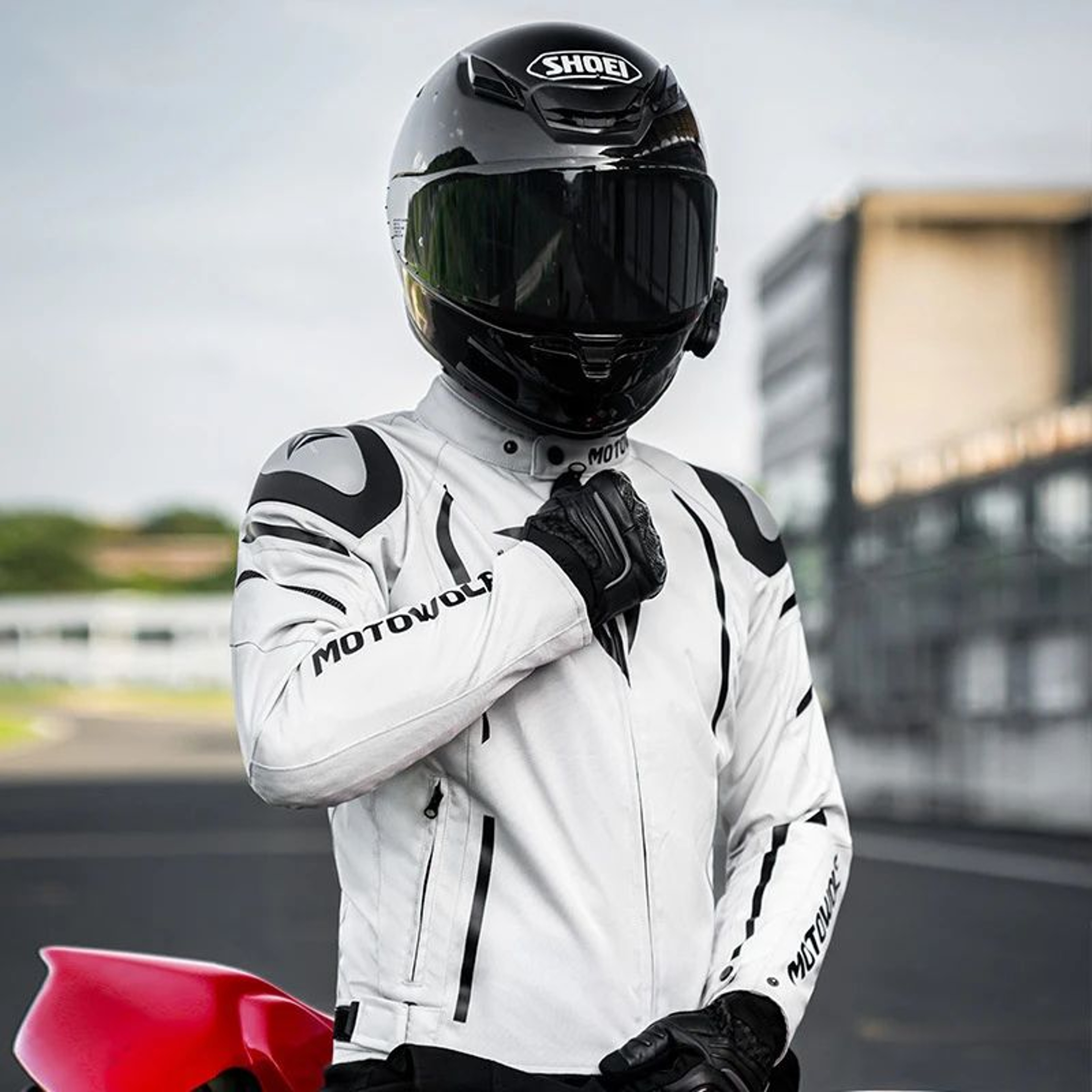 Winter Motorcycle Riding Jacket Windproof CE Protective Gear 2